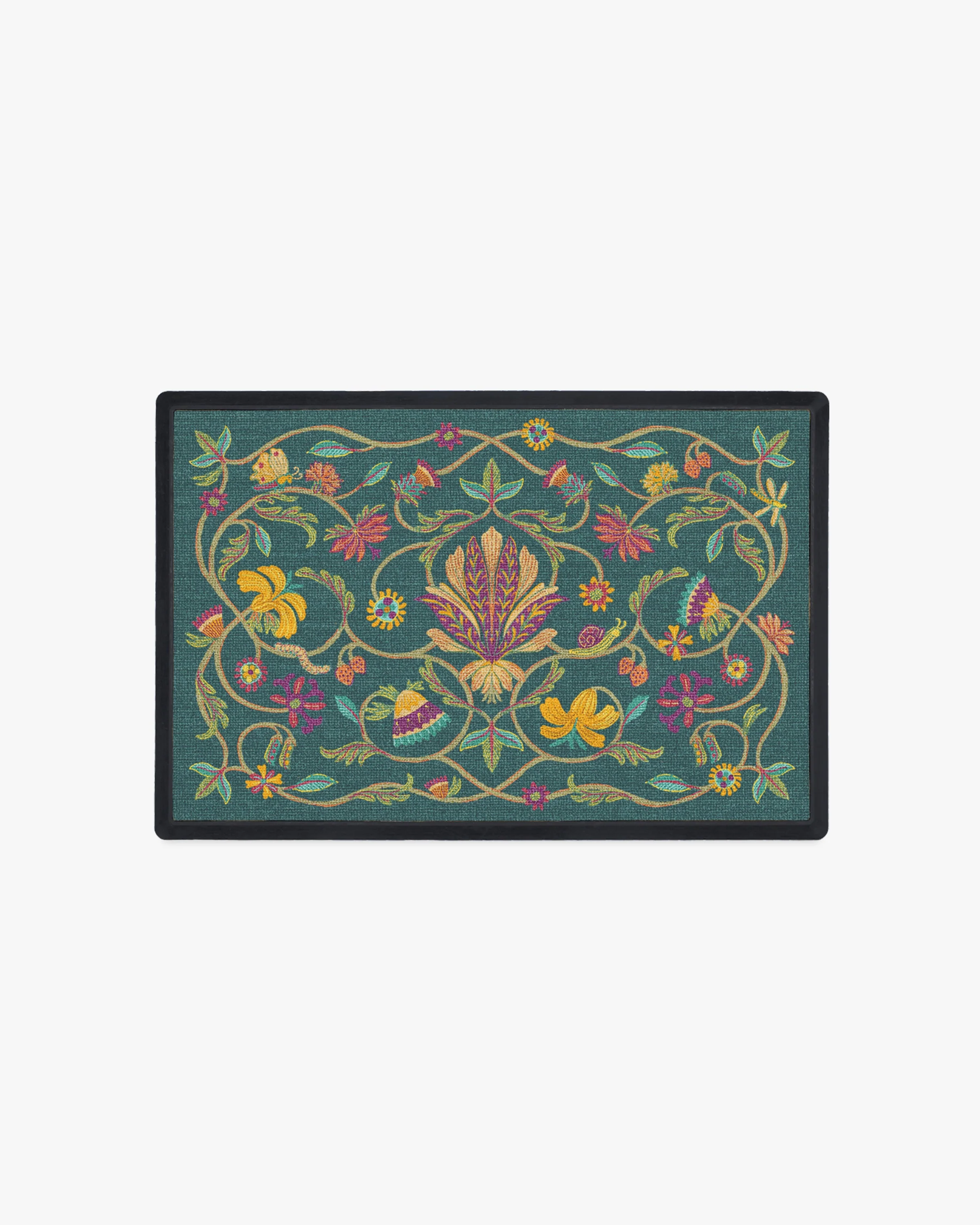 Tendril Teal Doormat