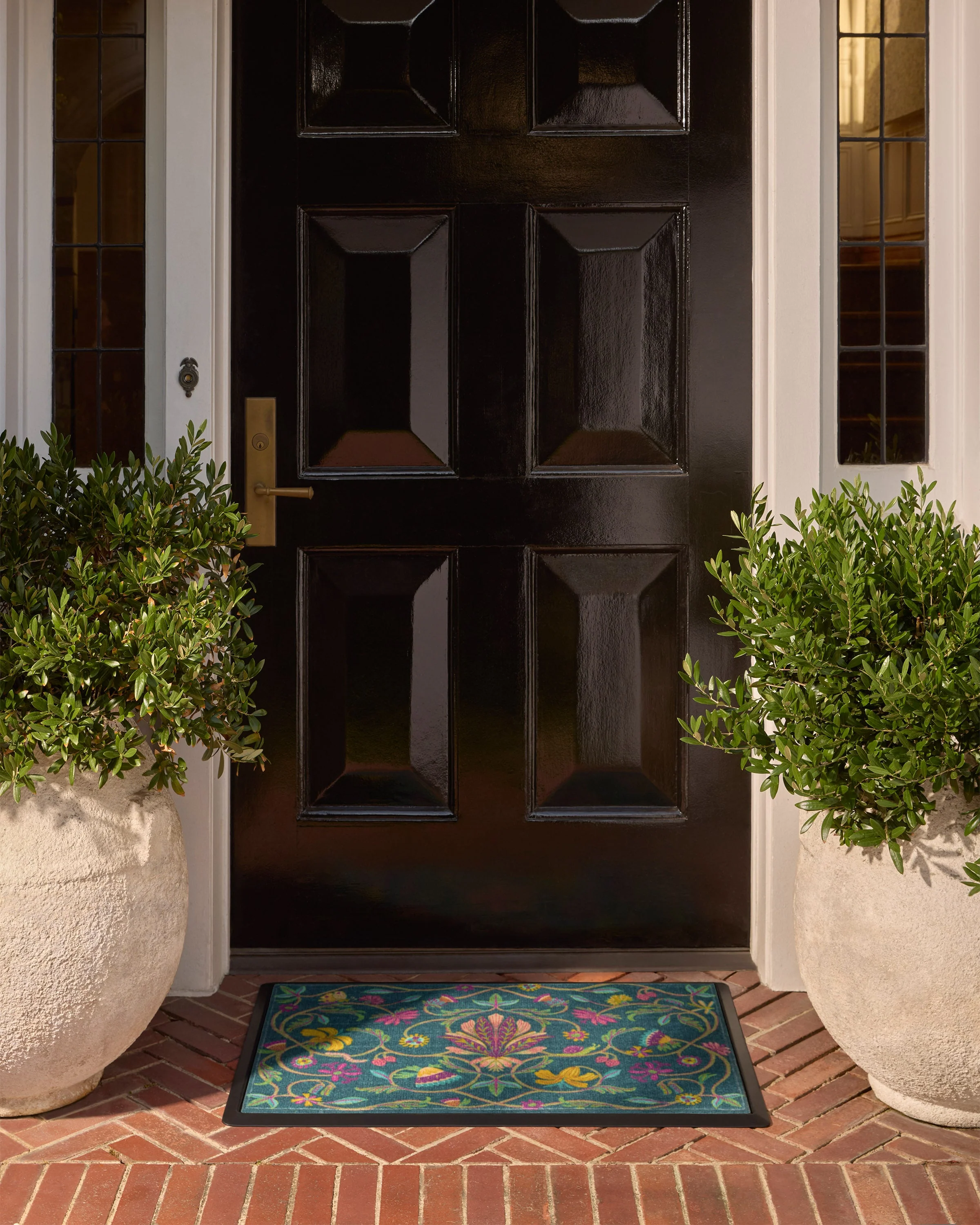 Tendril Teal Doormat