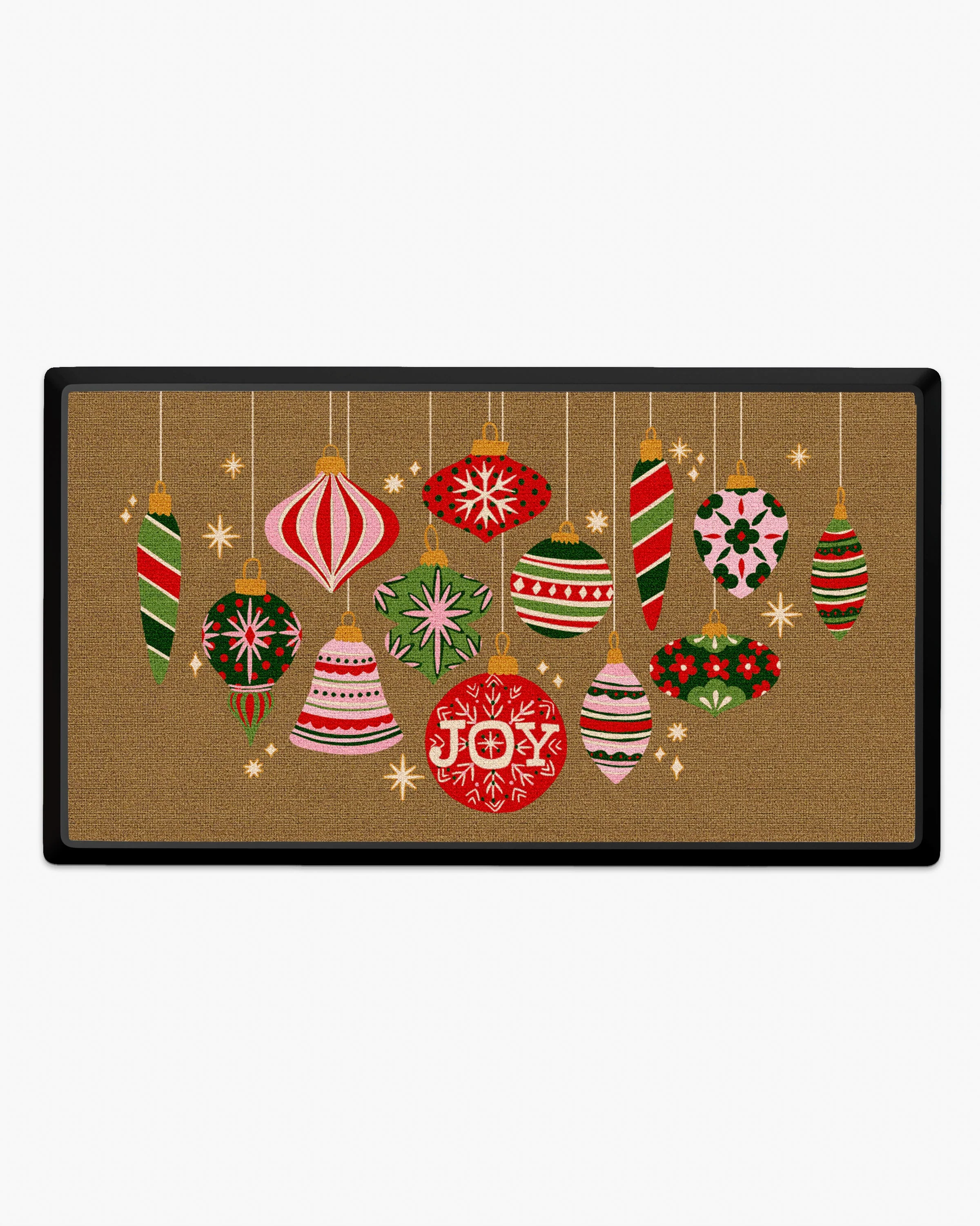 Festive Ornaments Joy Large Doormat
