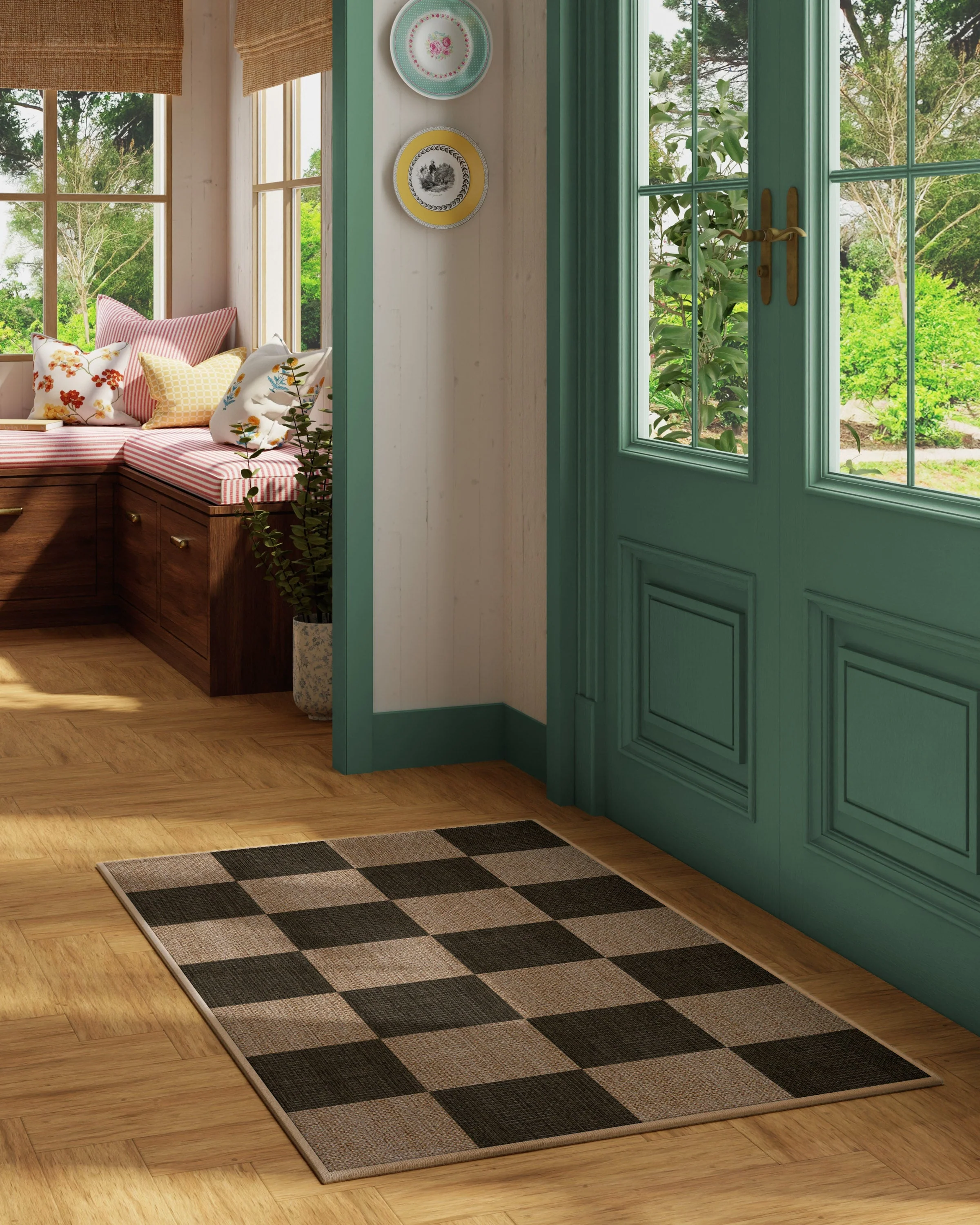 1635-checkerboard-soft-black-re-jute-rug-4.webp Checkerboard Soft Black Re-Jute Rug