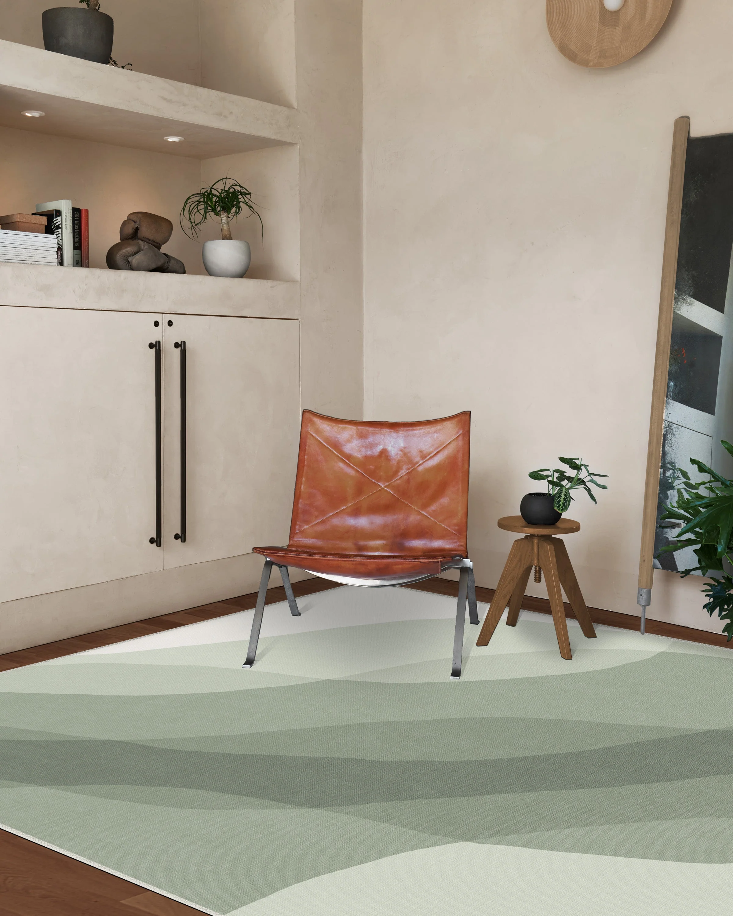 Kallan Sage Green Flatwoven Rug
