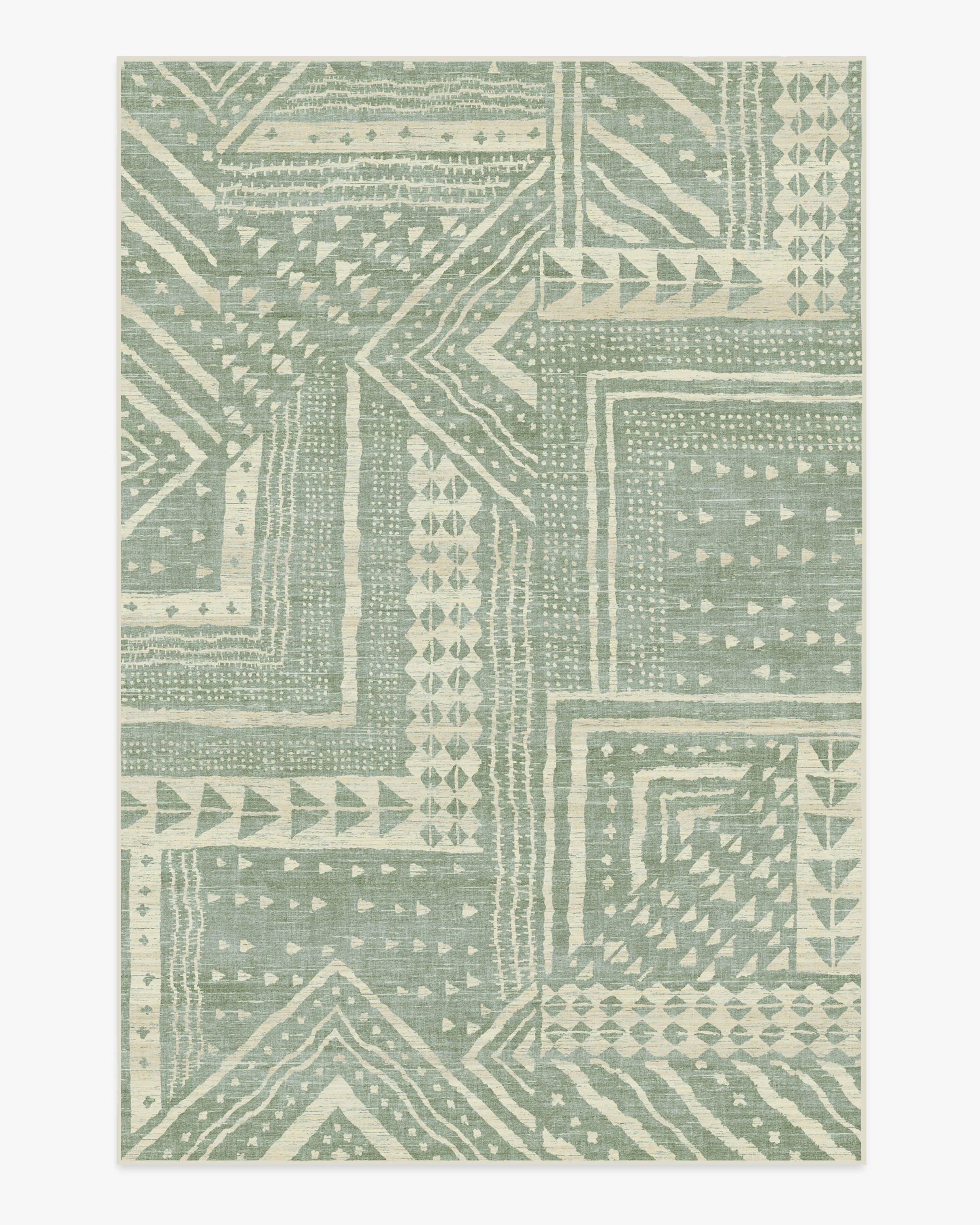Bogolan Sage Flatwoven Rug