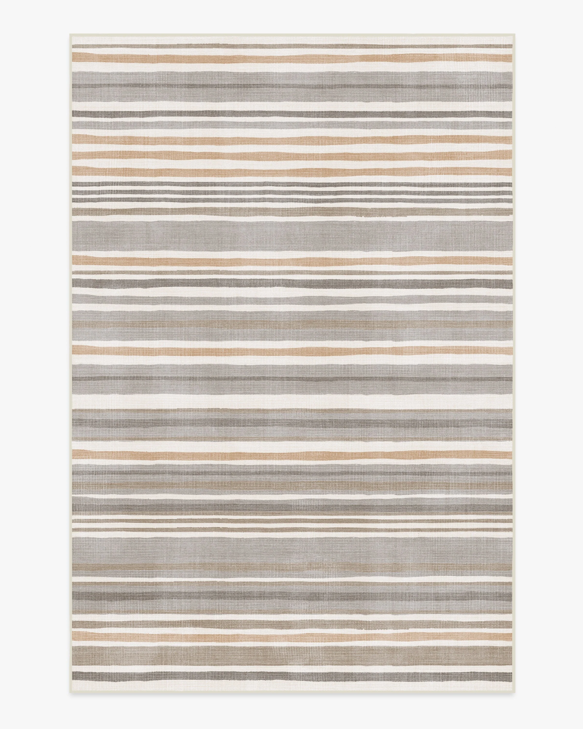 Elio Stripe Grey & Ivory Rug