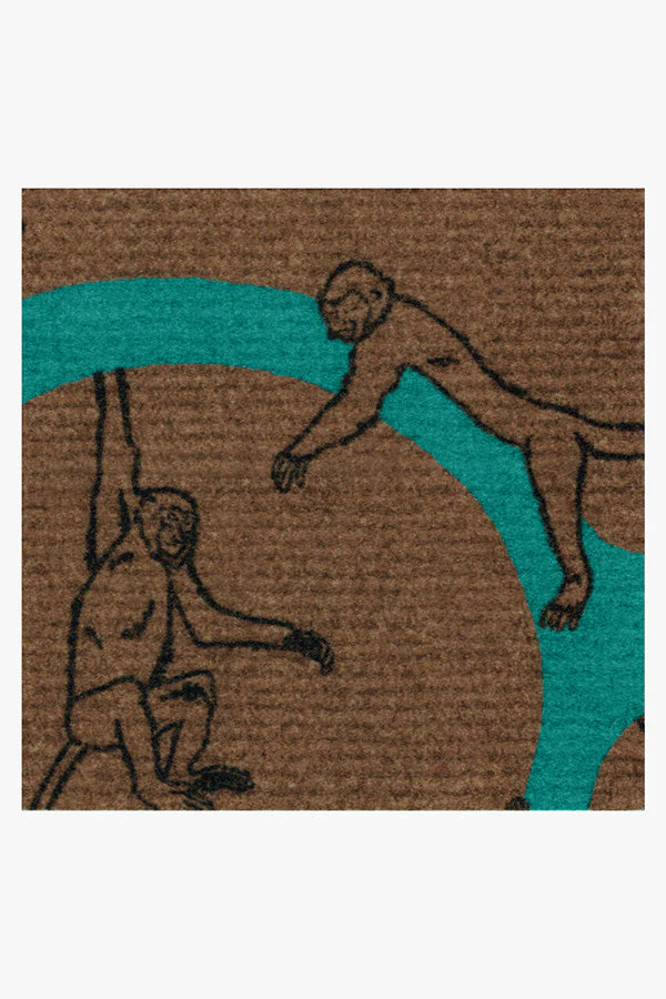 1665-monkey-see-monkey-do-turquoise-doormat-3.webp Monkey See Monkey Do Turquoise Doormat