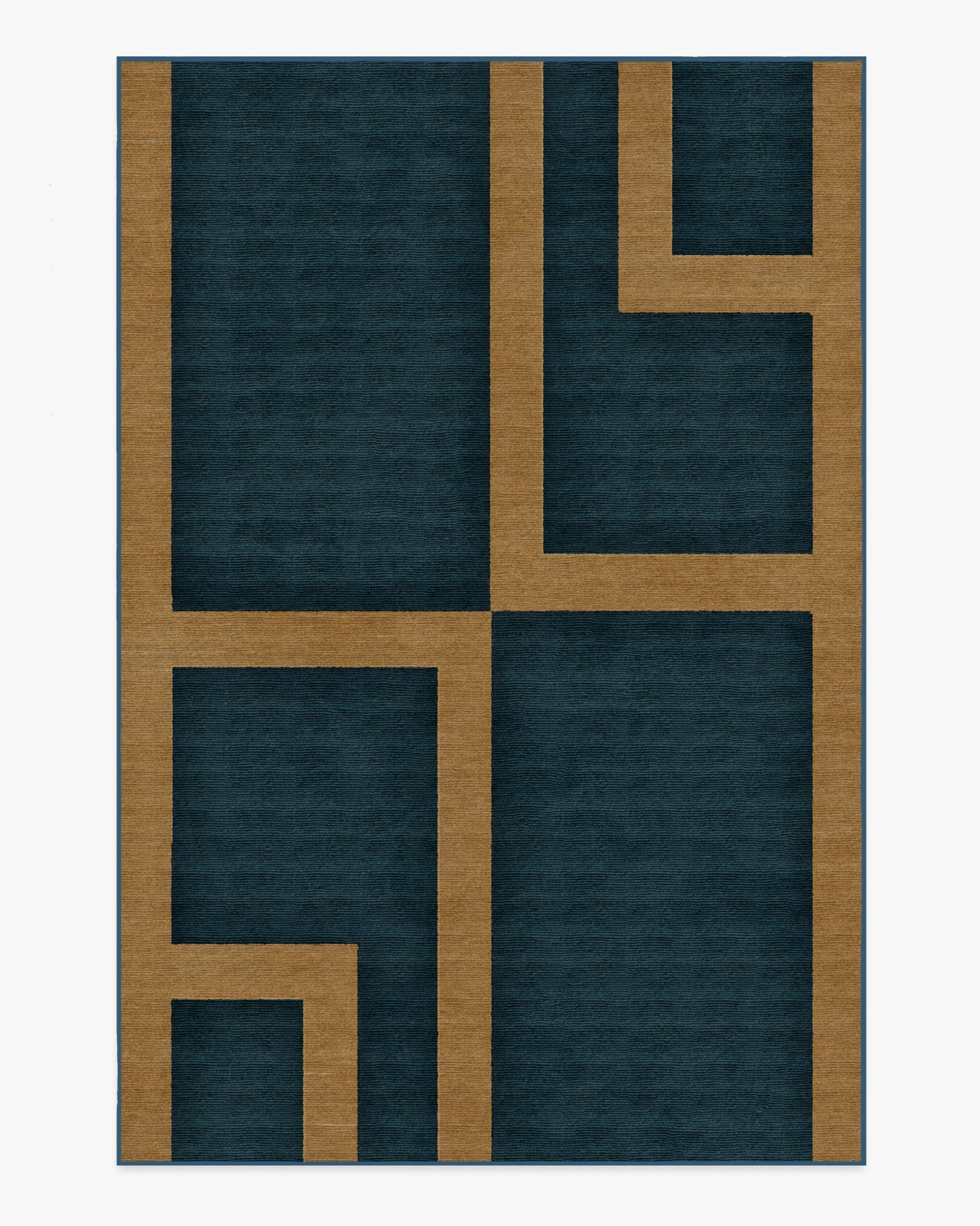 Aldo Indigo & Ochre Flatwoven Rug