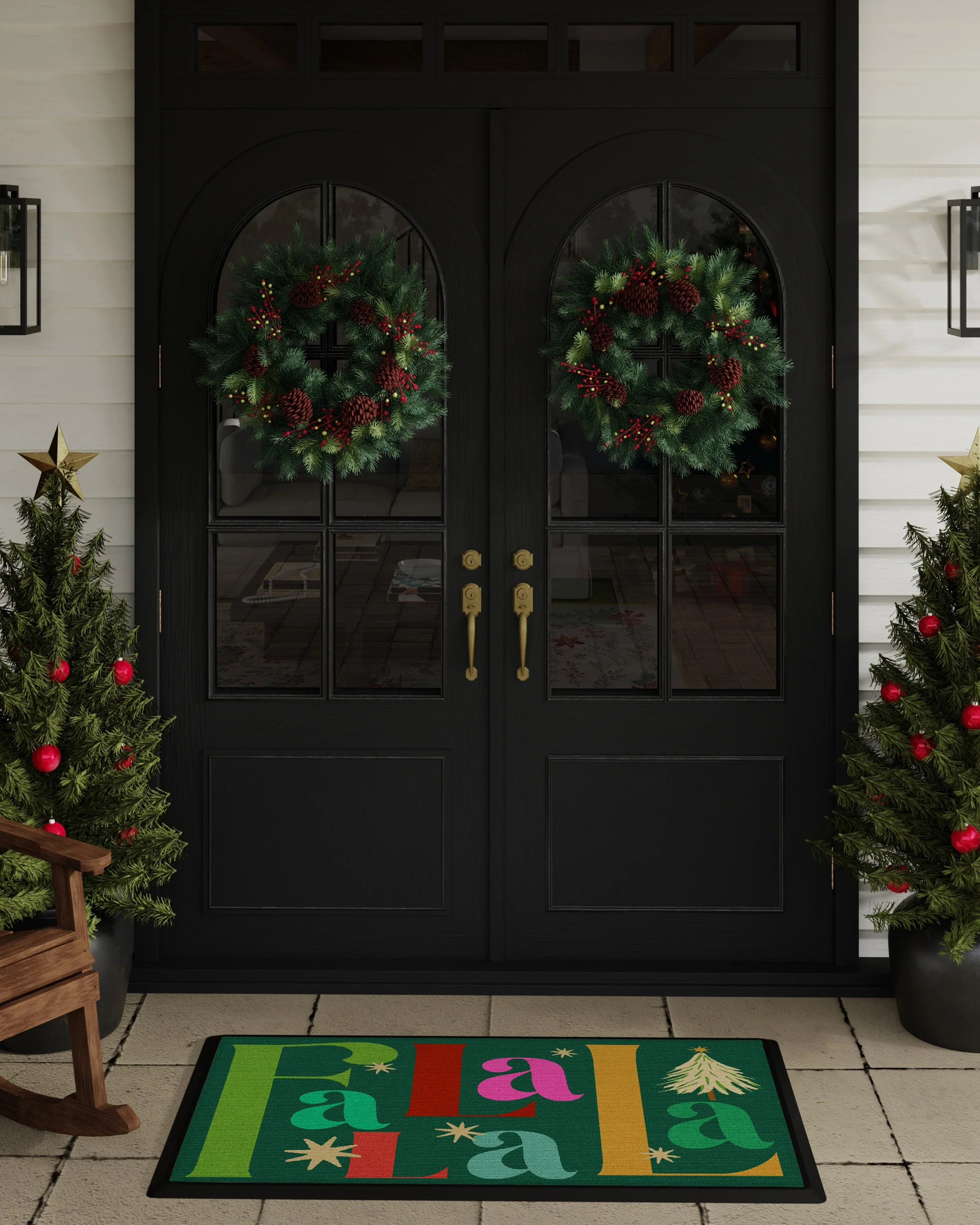 180-fa-la-la-green-large-doormat-2.webp Fa La La Green Large Doormat