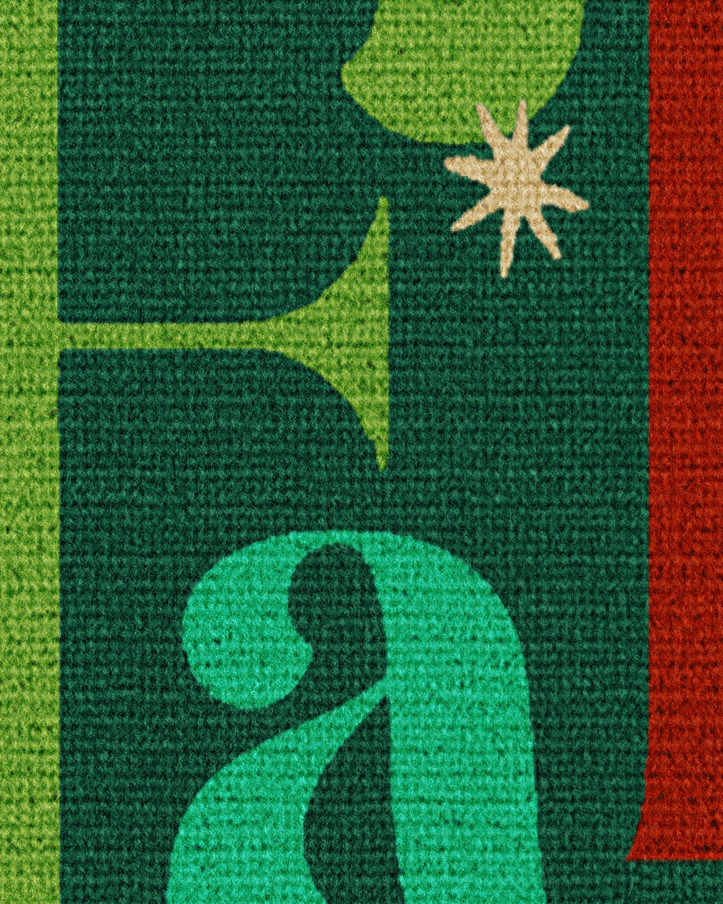 180-fa-la-la-green-large-doormat-3.jpg Fa La La Green Large Doormat
