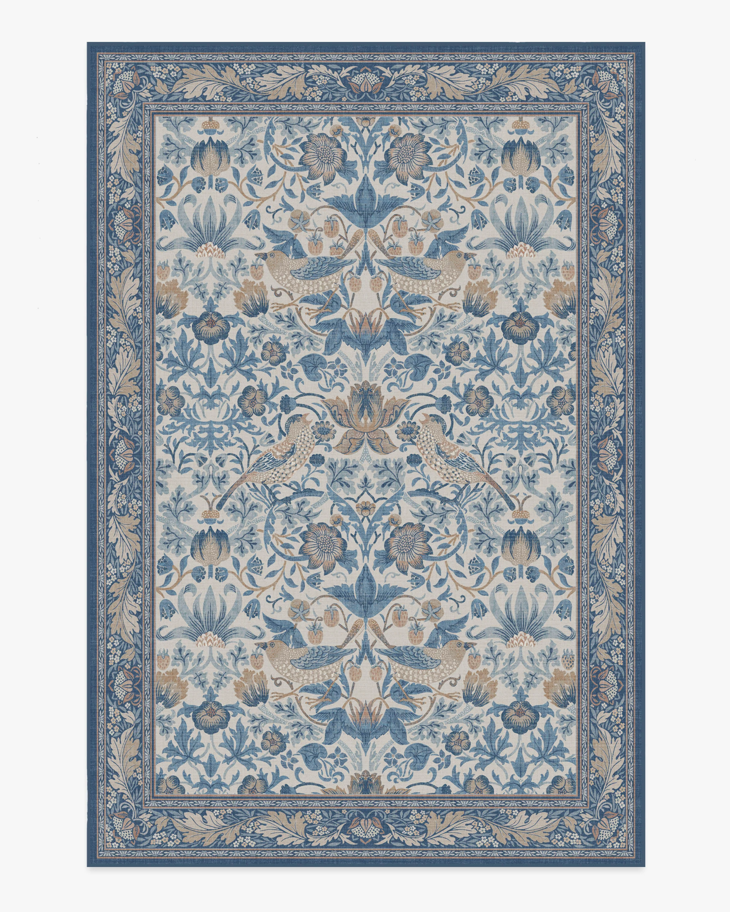 Strawberry Thief Indigo & Ivory Rug