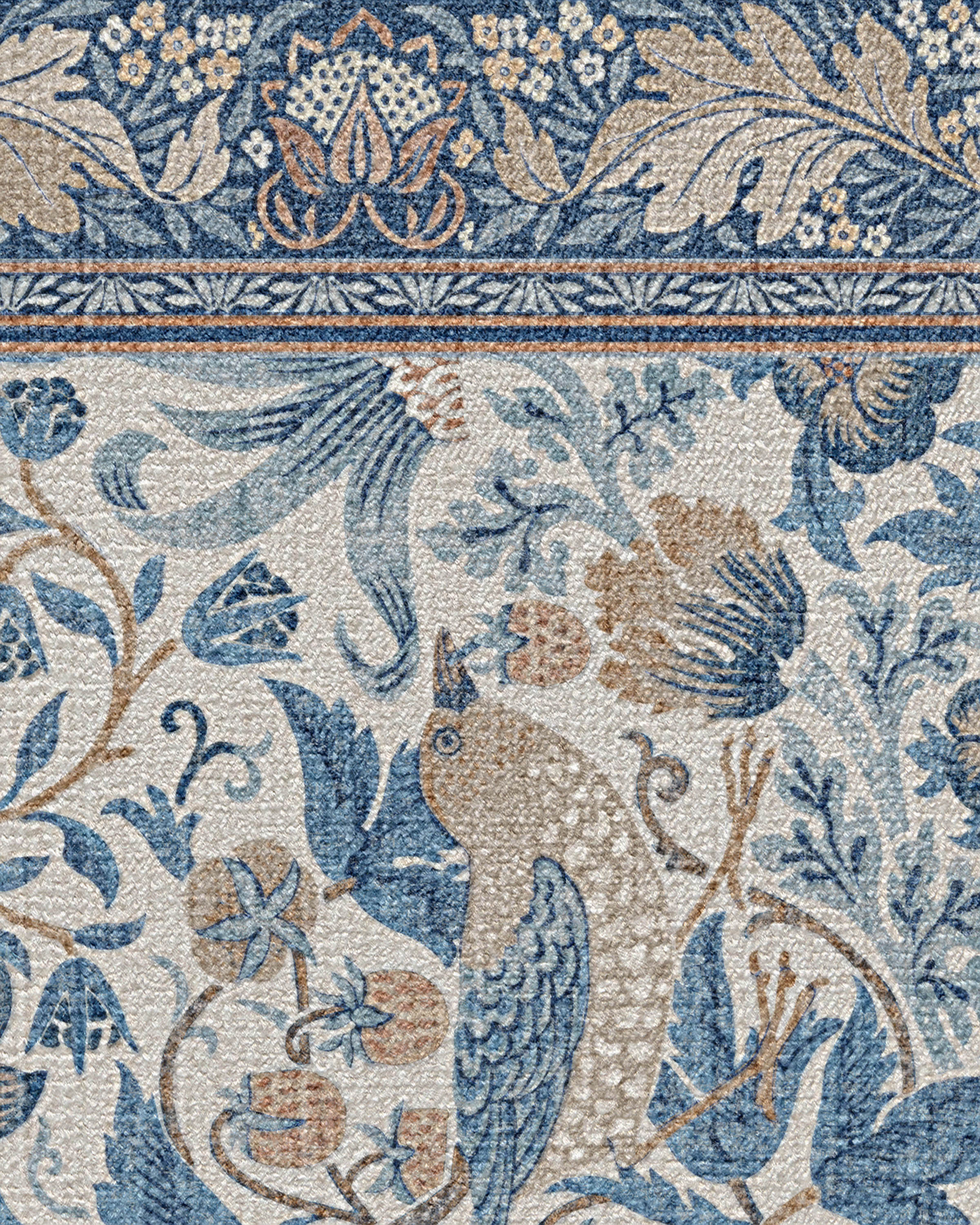 Strawberry Thief Indigo & Ivory Rug
