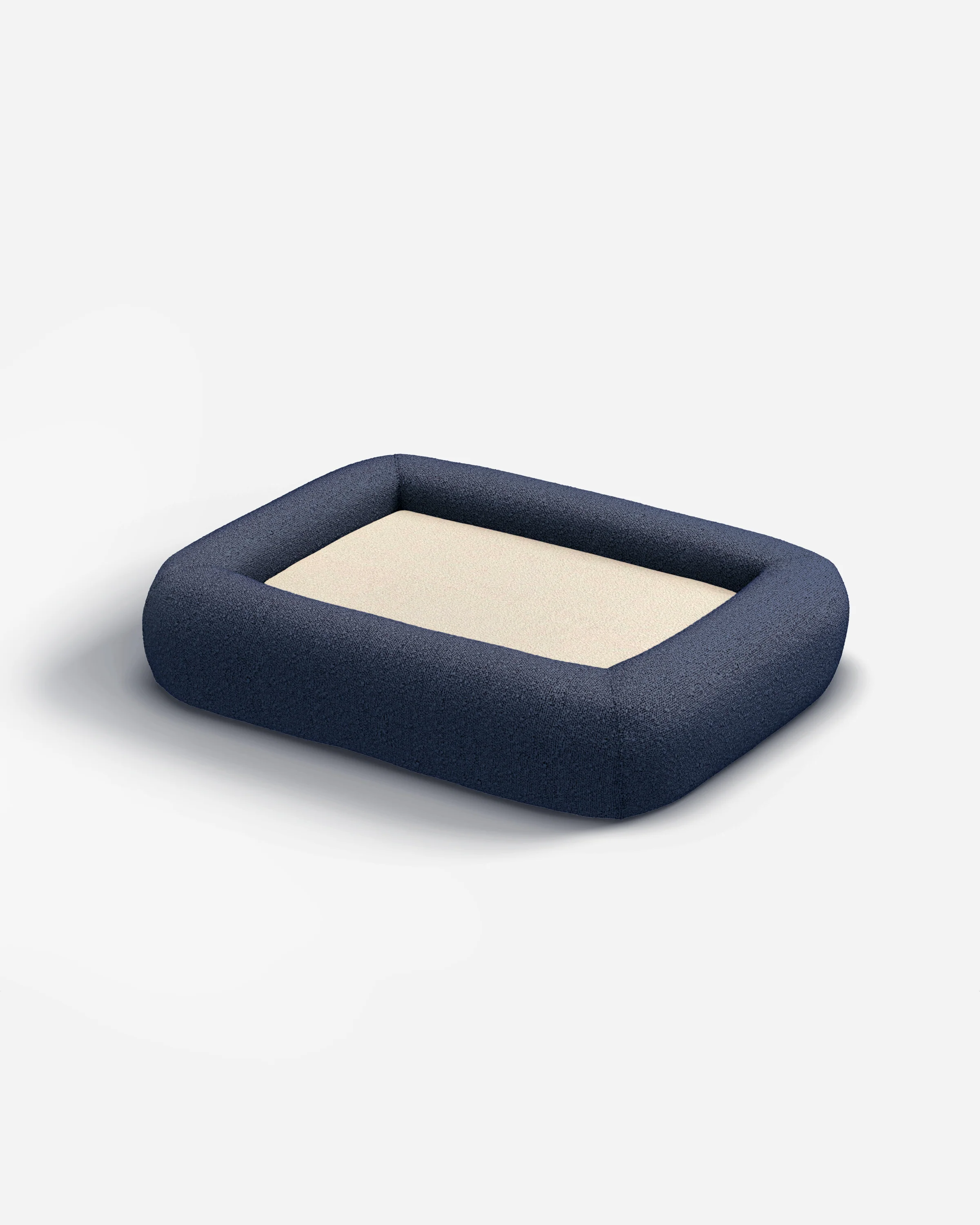 211-navy-boucle-bolster-pet-bed-2.webp Navy Boucle Bolster Pet Bed