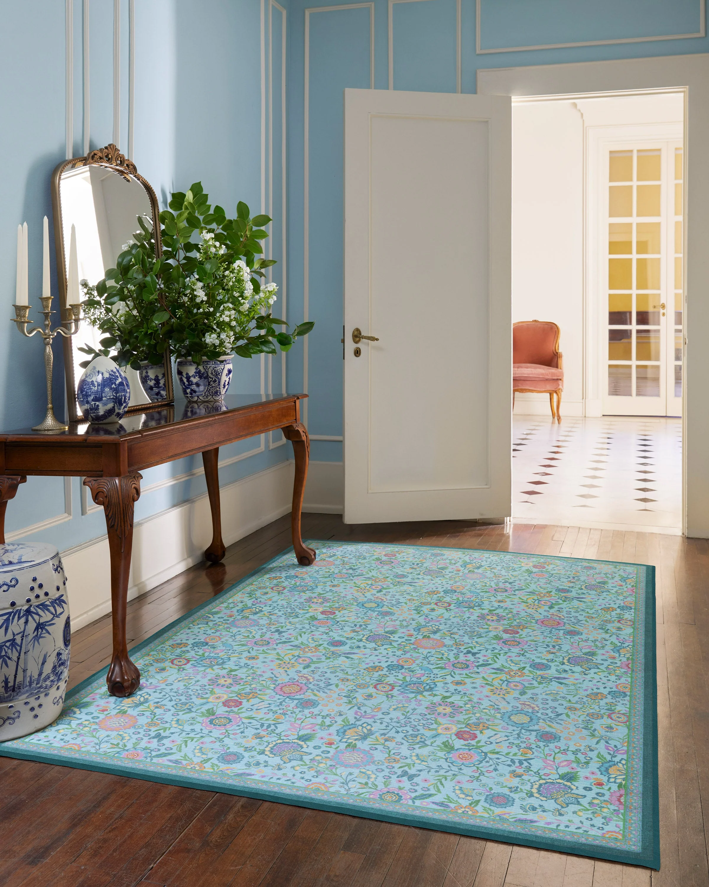 Royal Garden Multicolor Flatwoven Rug