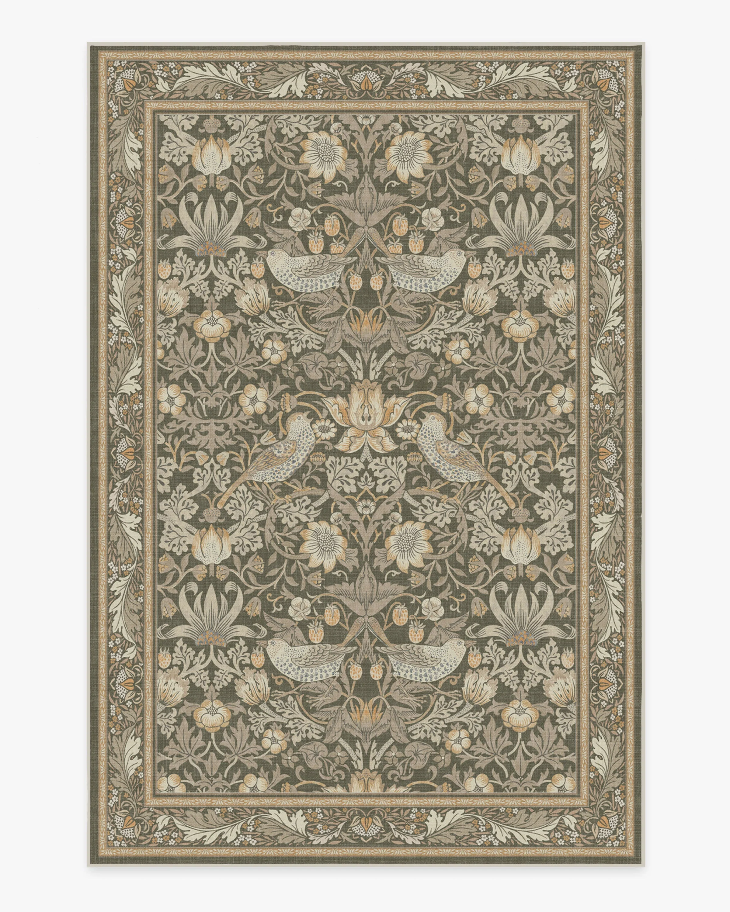Strawberry Thief Stone Gold Rug