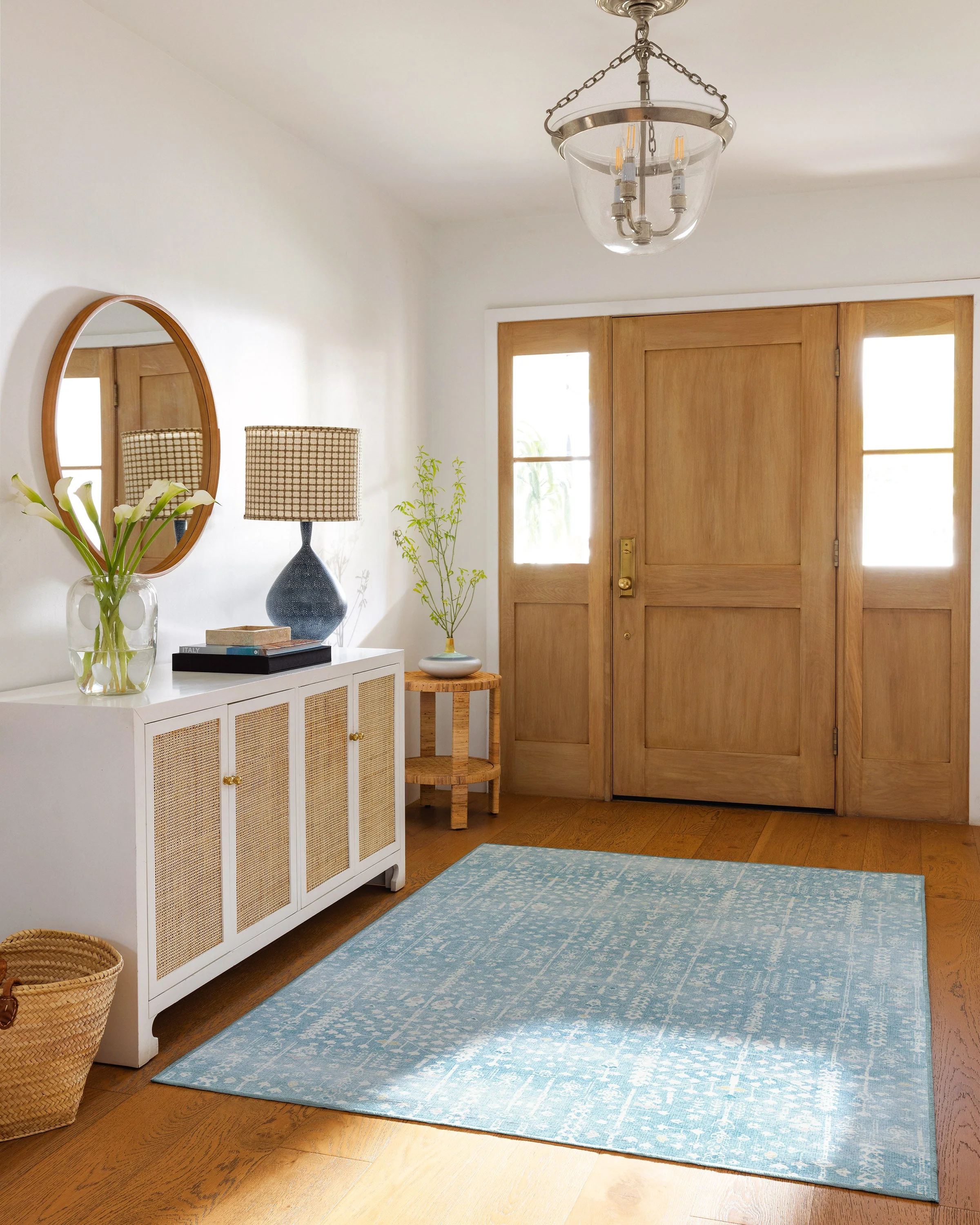 Palmetto Coastal Blue Flatwoven Rug