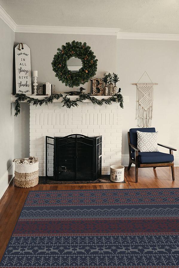 25-fair-isle-red-flatwoven-rug-7.jpg Fair Isle Red Flatwoven Rug