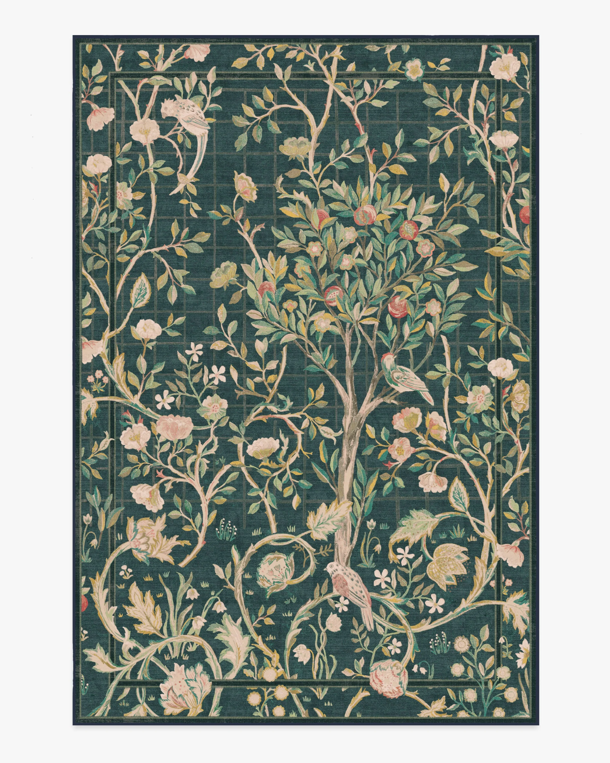 Melsetter Teal Green Flatwoven Rug