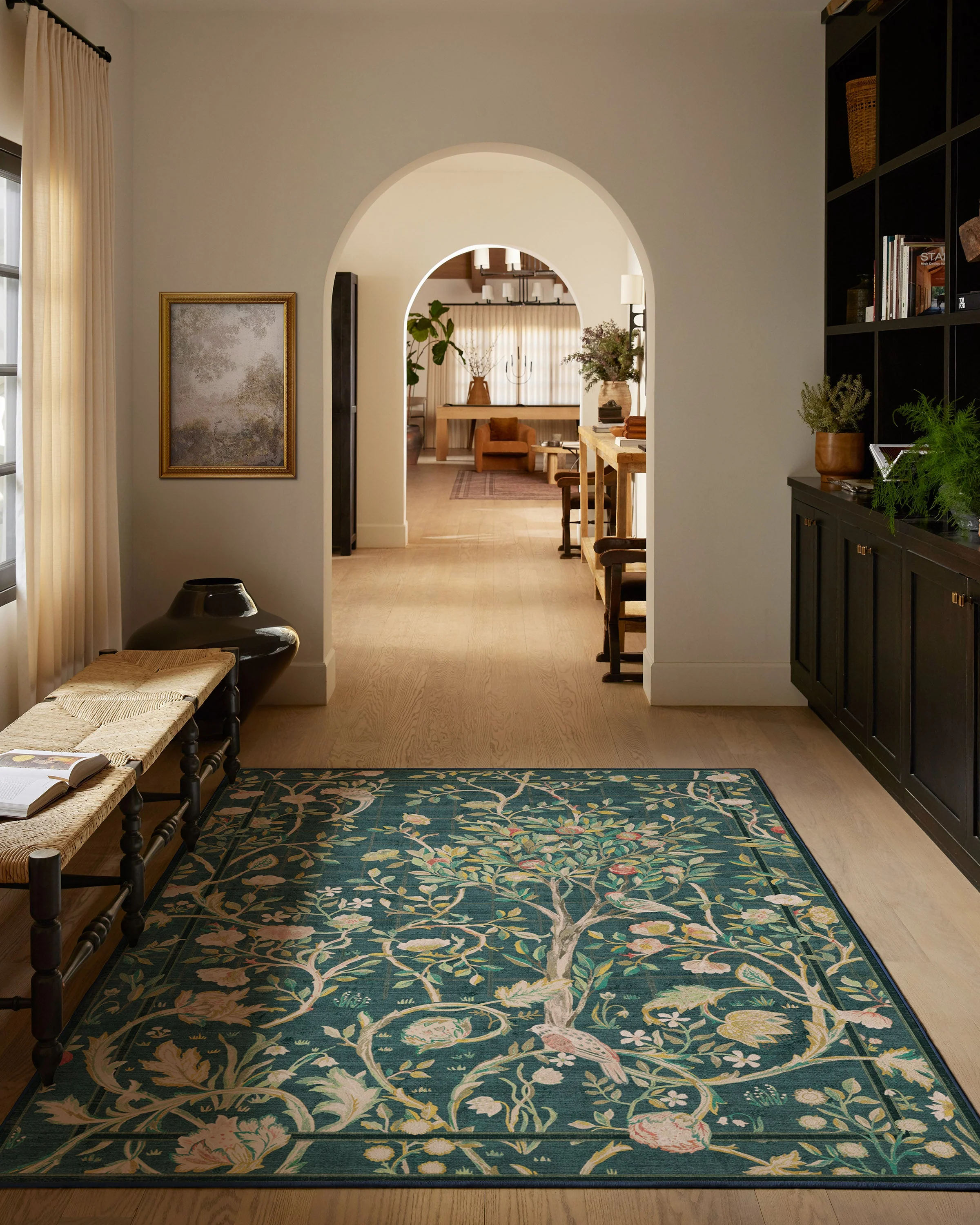 Melsetter Teal Green Flatwoven Rug