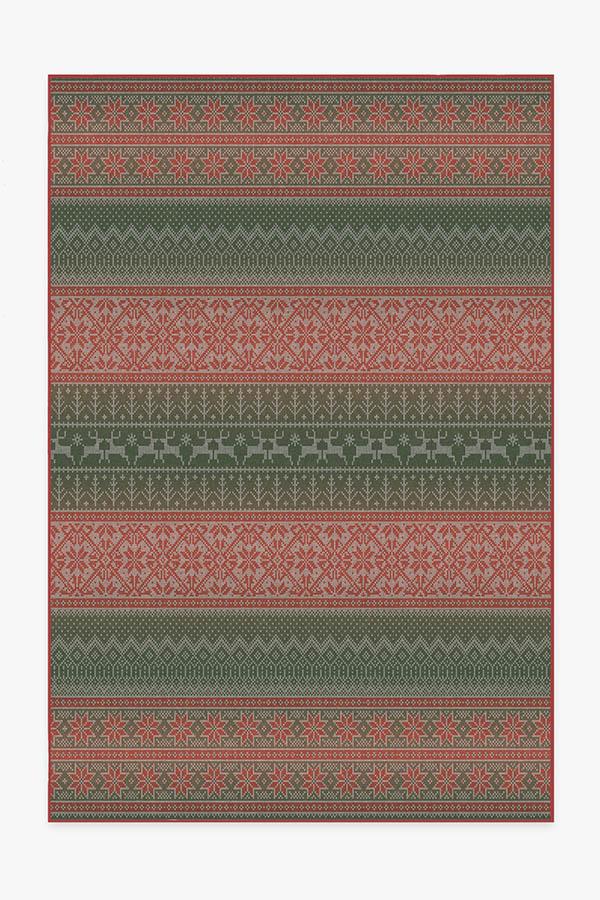 Fair Isle Multicolor Flatwoven Rug