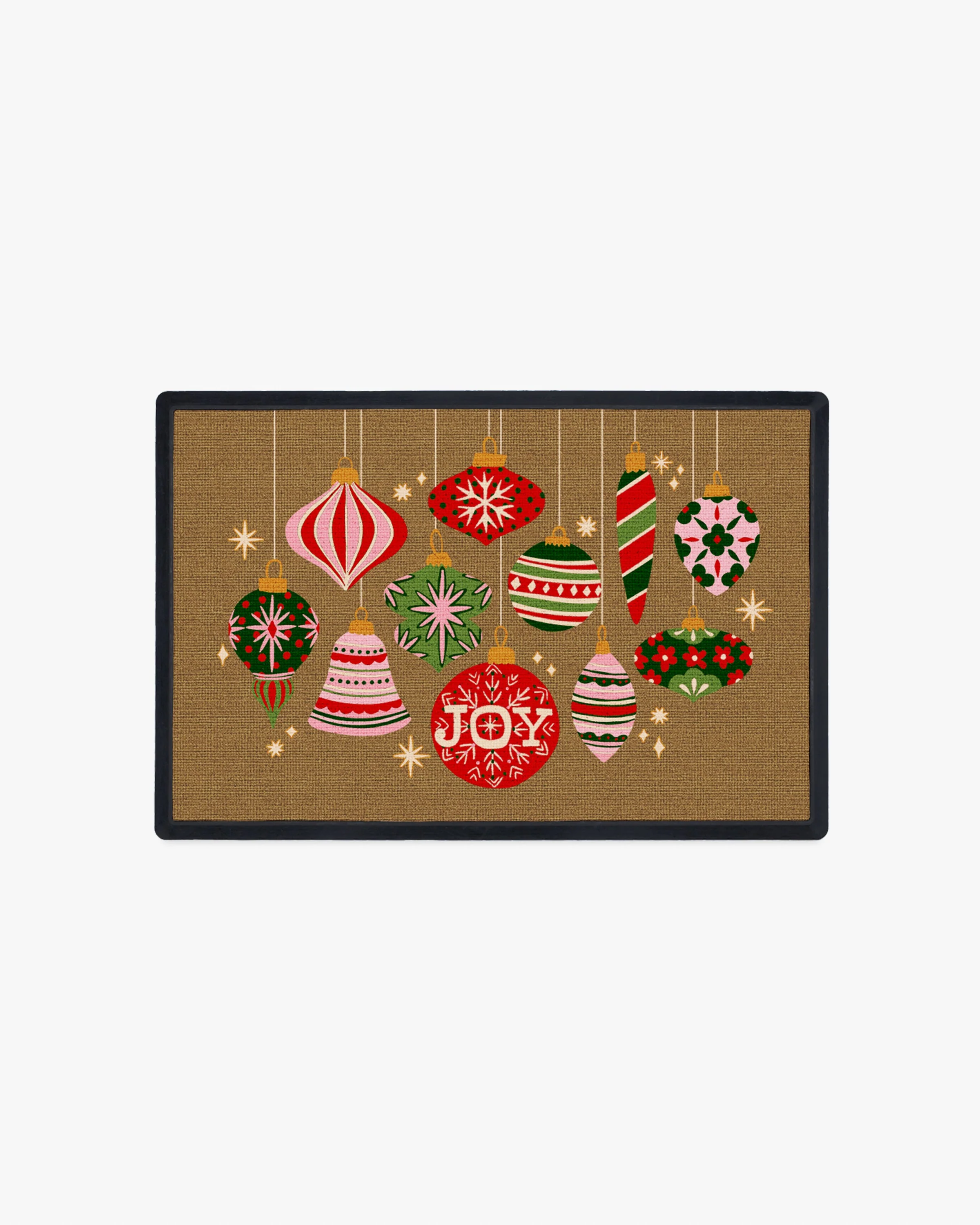 Festive Ornaments Joy Doormat