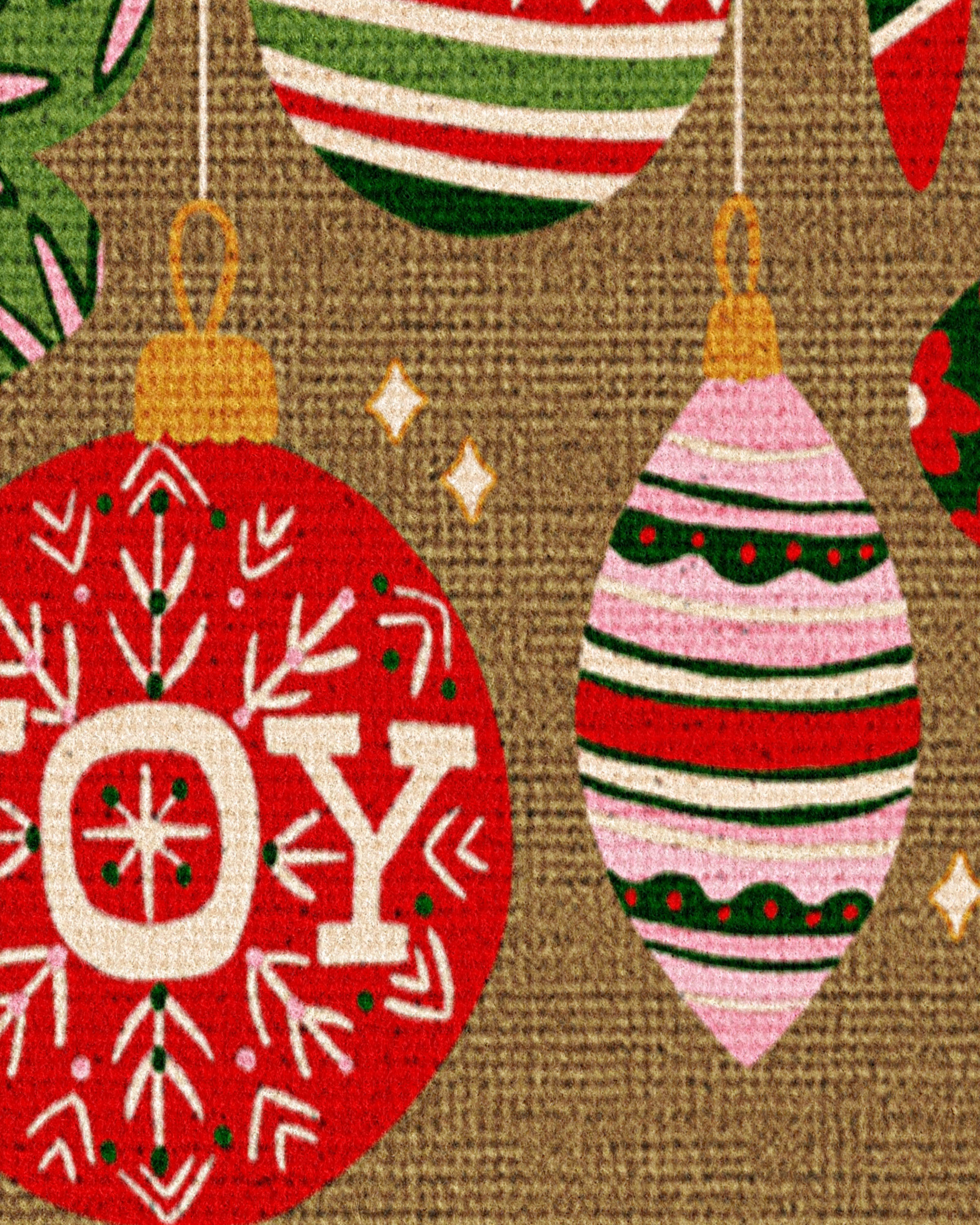 274-festive-ornaments-joy-doormat-3.jpg Festive Ornaments Joy Doormat