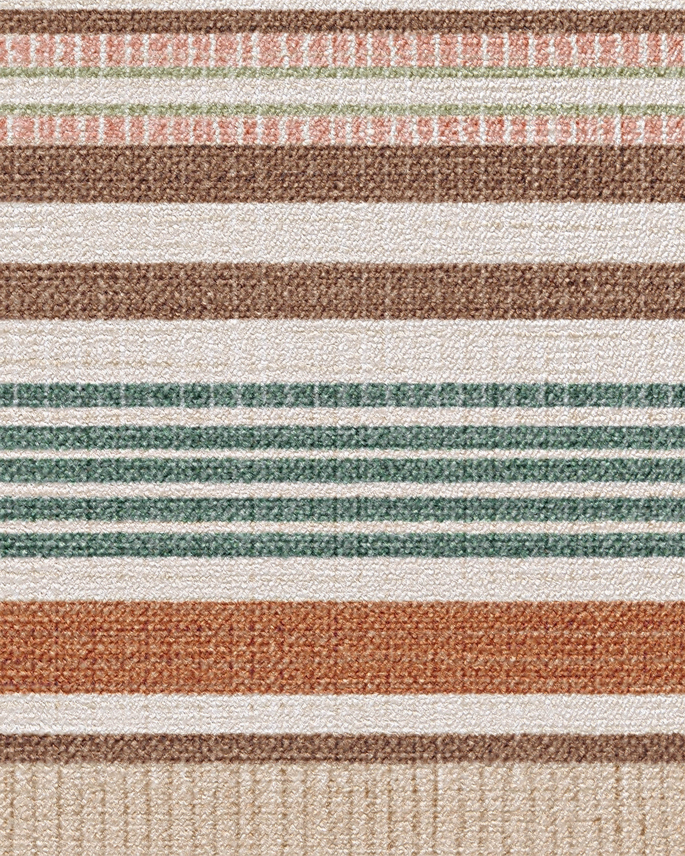 Tropez Stripe Red Multicolor Rug
