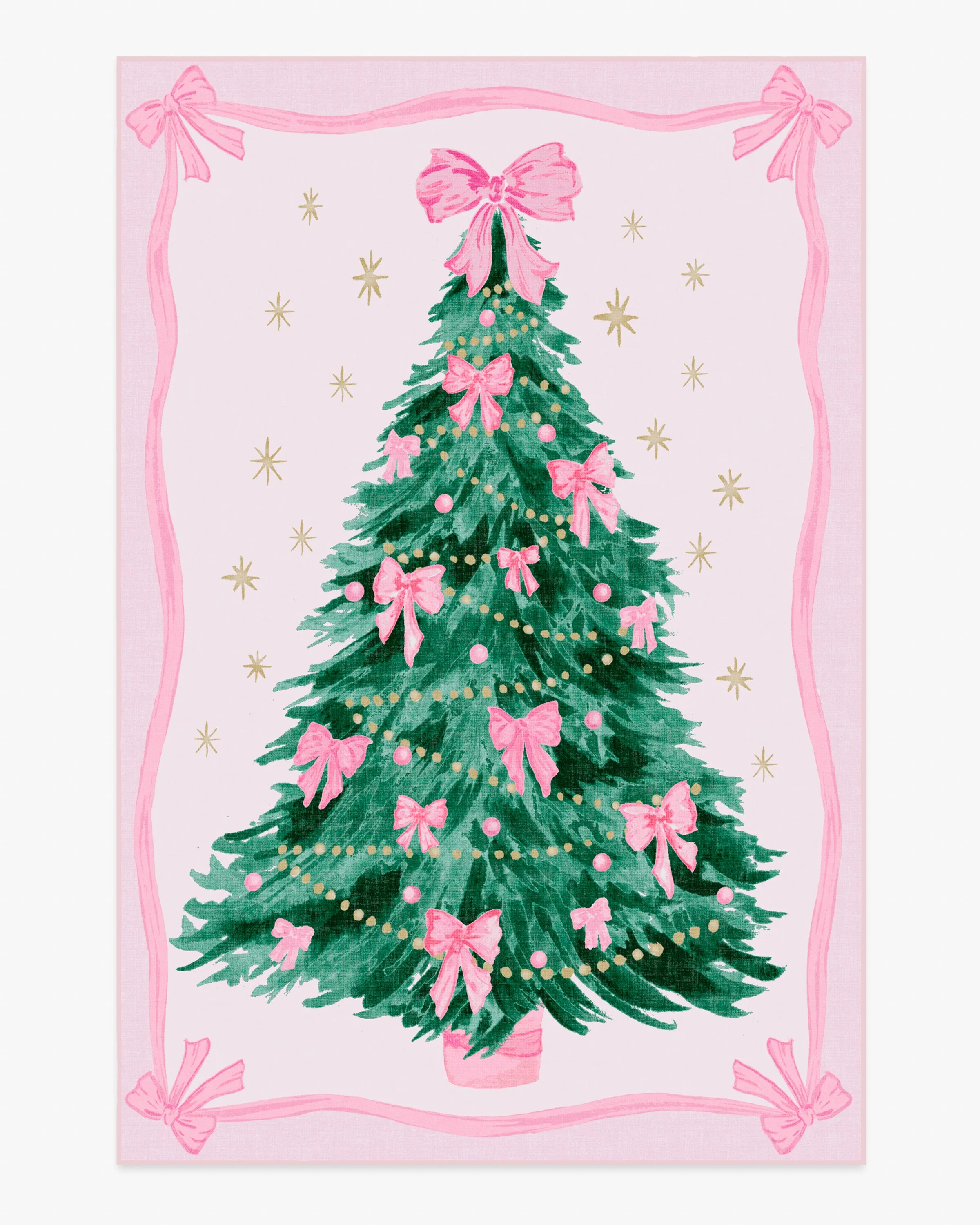Bella Bows Spruce Pink Flatwoven Rug