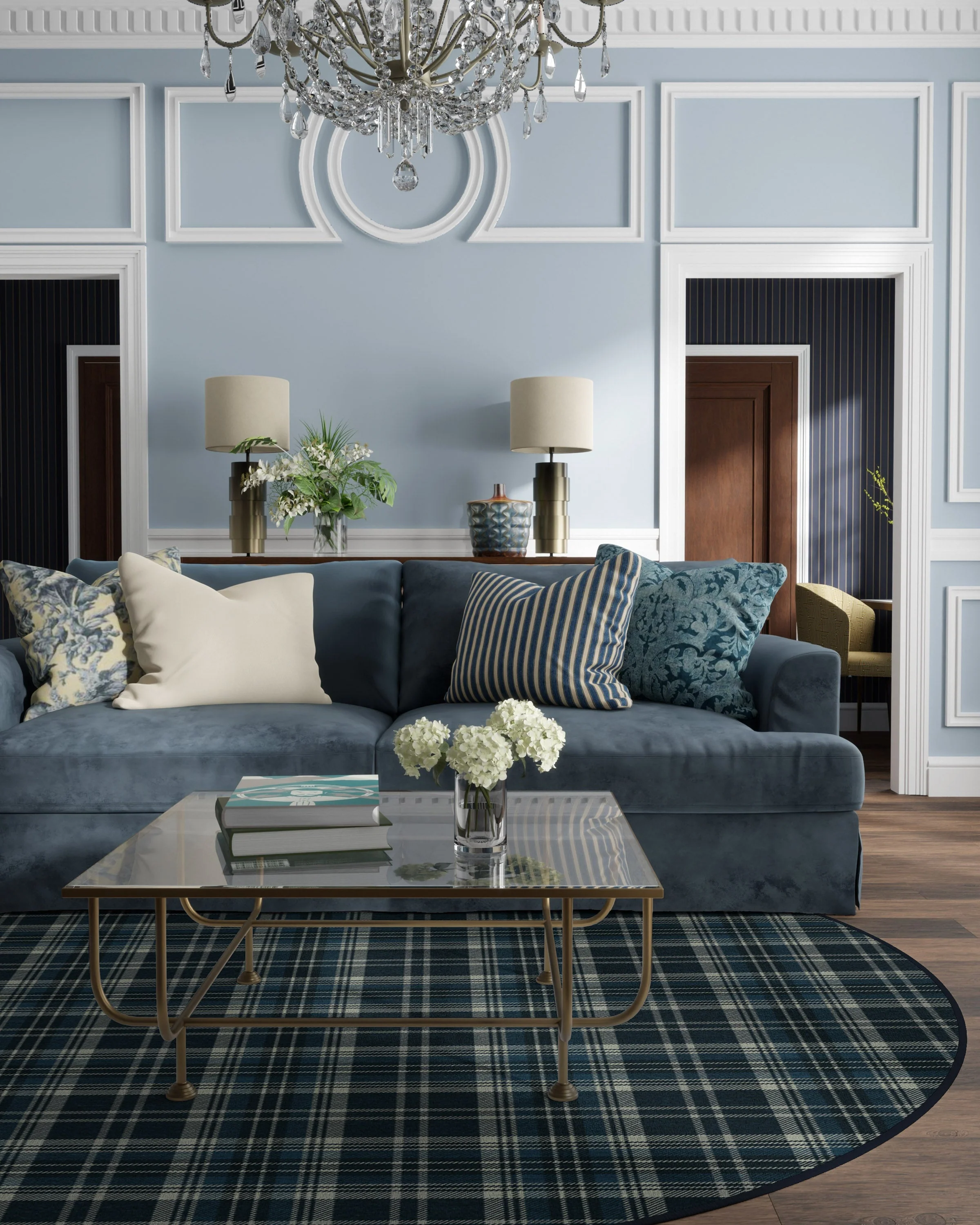 347-dress-stewart-tartan-navy-flatwoven-rug-6.webp Dress Stewart Tartan Navy Flatwoven Rug