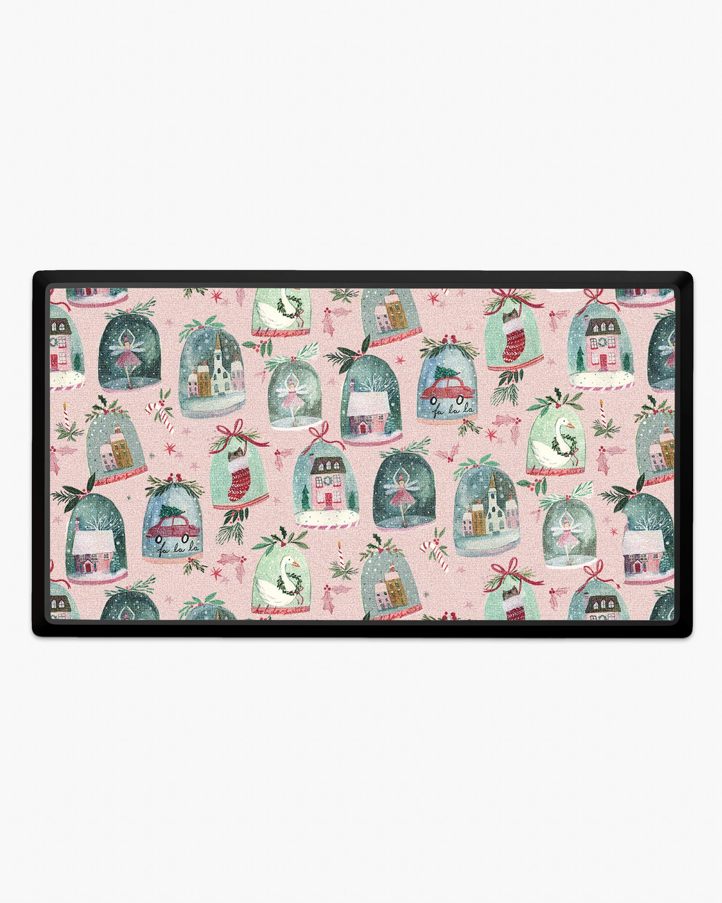 348-snow-globes-pink-large-doormat-1.webp Snow Globes Pink Large Doormat