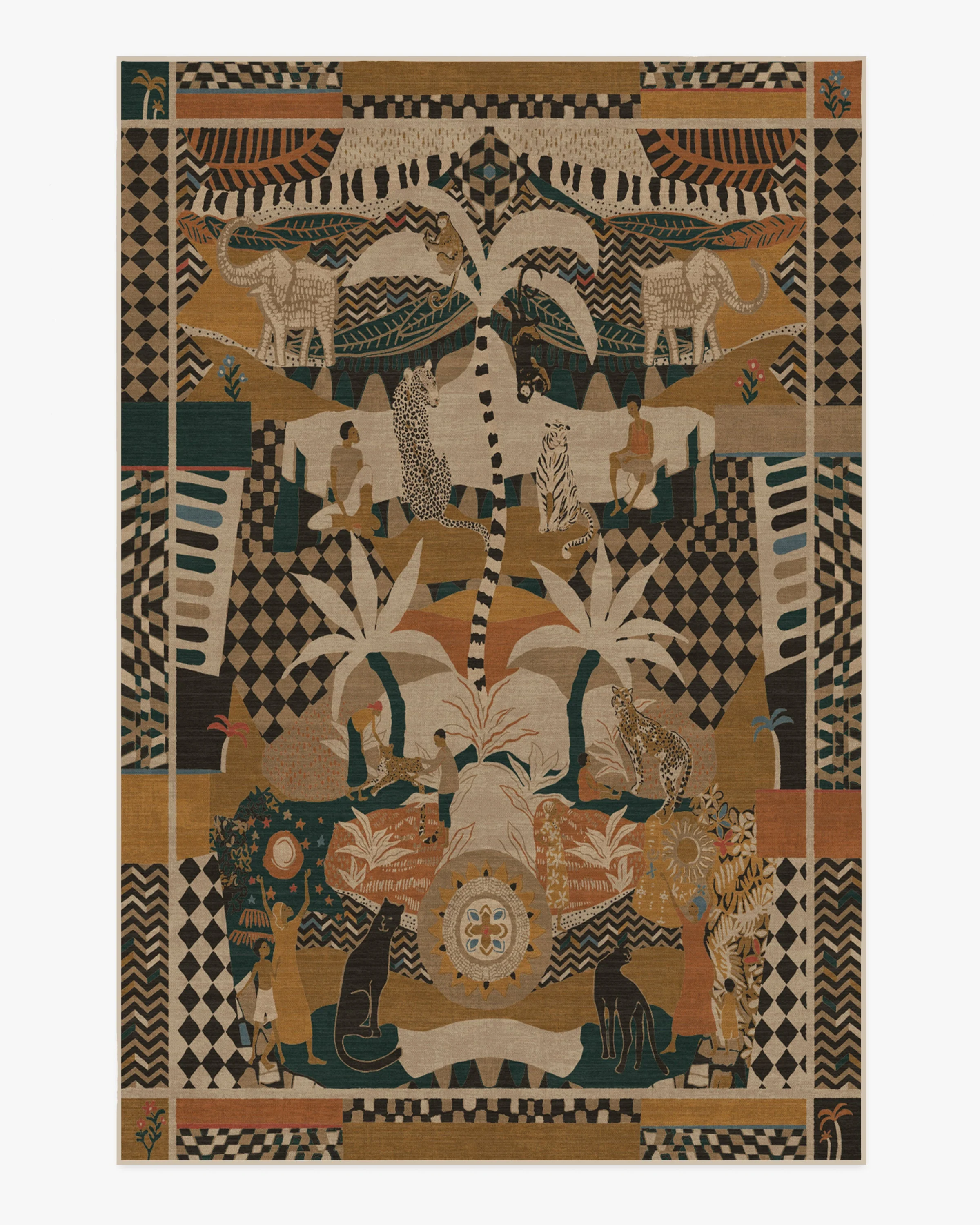 La Joie Natural Multicolor Flatwoven Rug