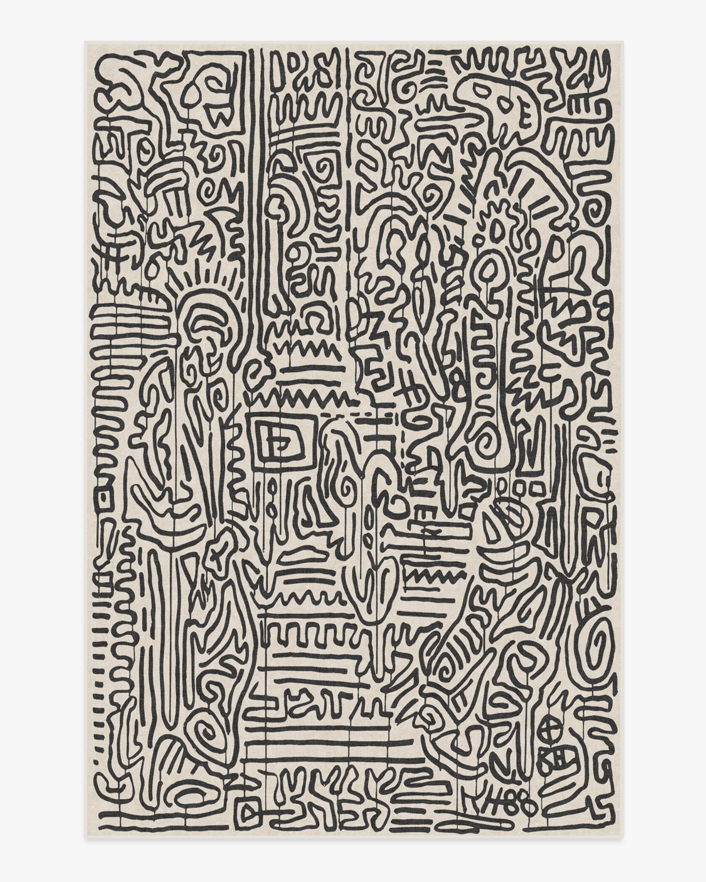 Freestyle Black & Ivory Rug