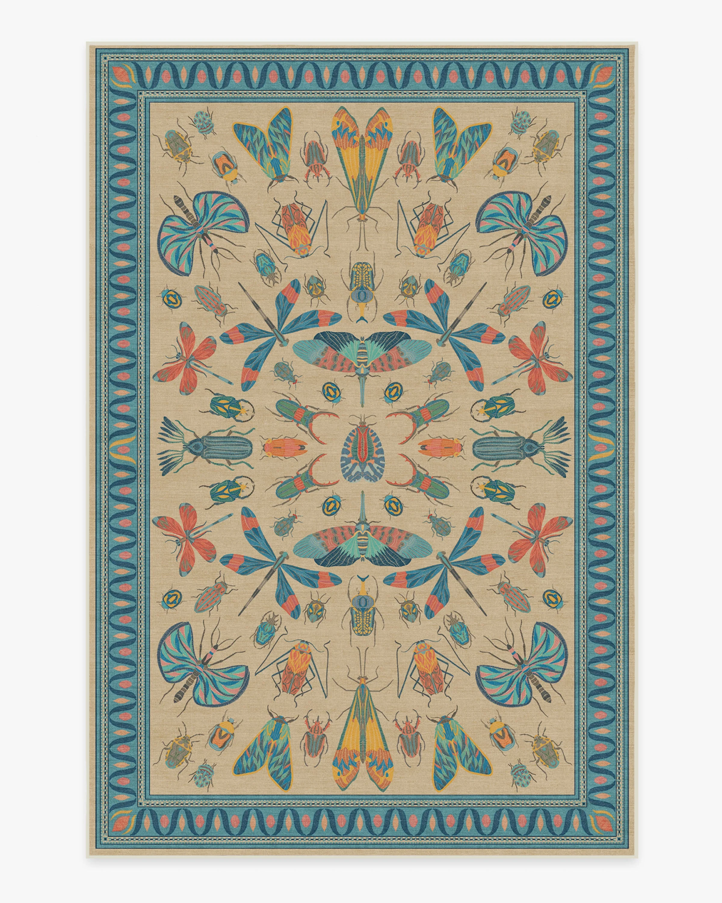 Flutterby Multicolor Flatwoven Rug