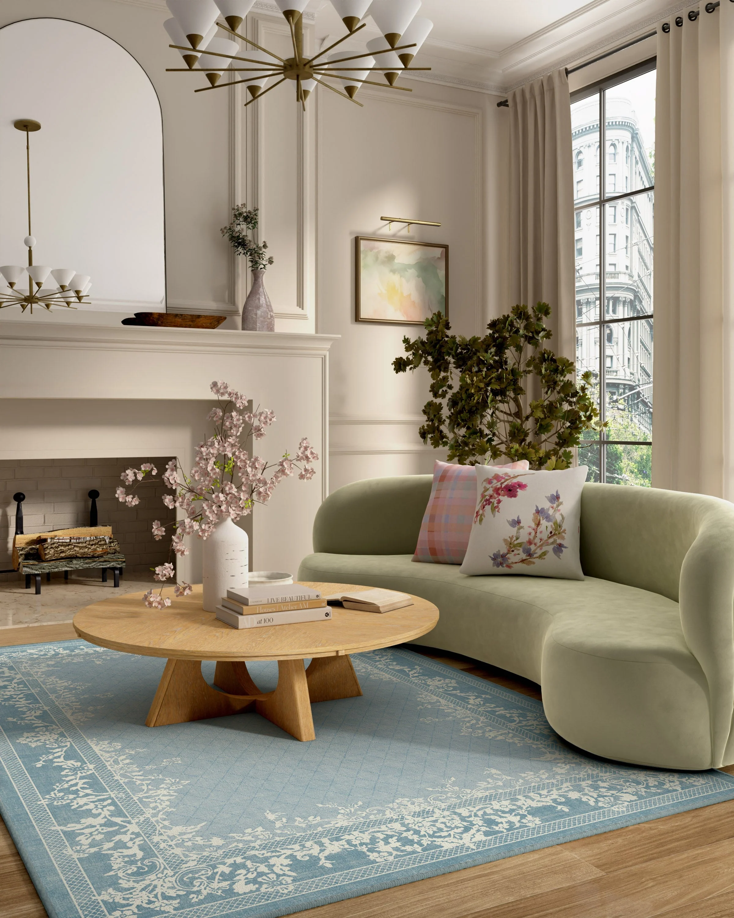 Juliet Slate Blue Flatwoven Rug