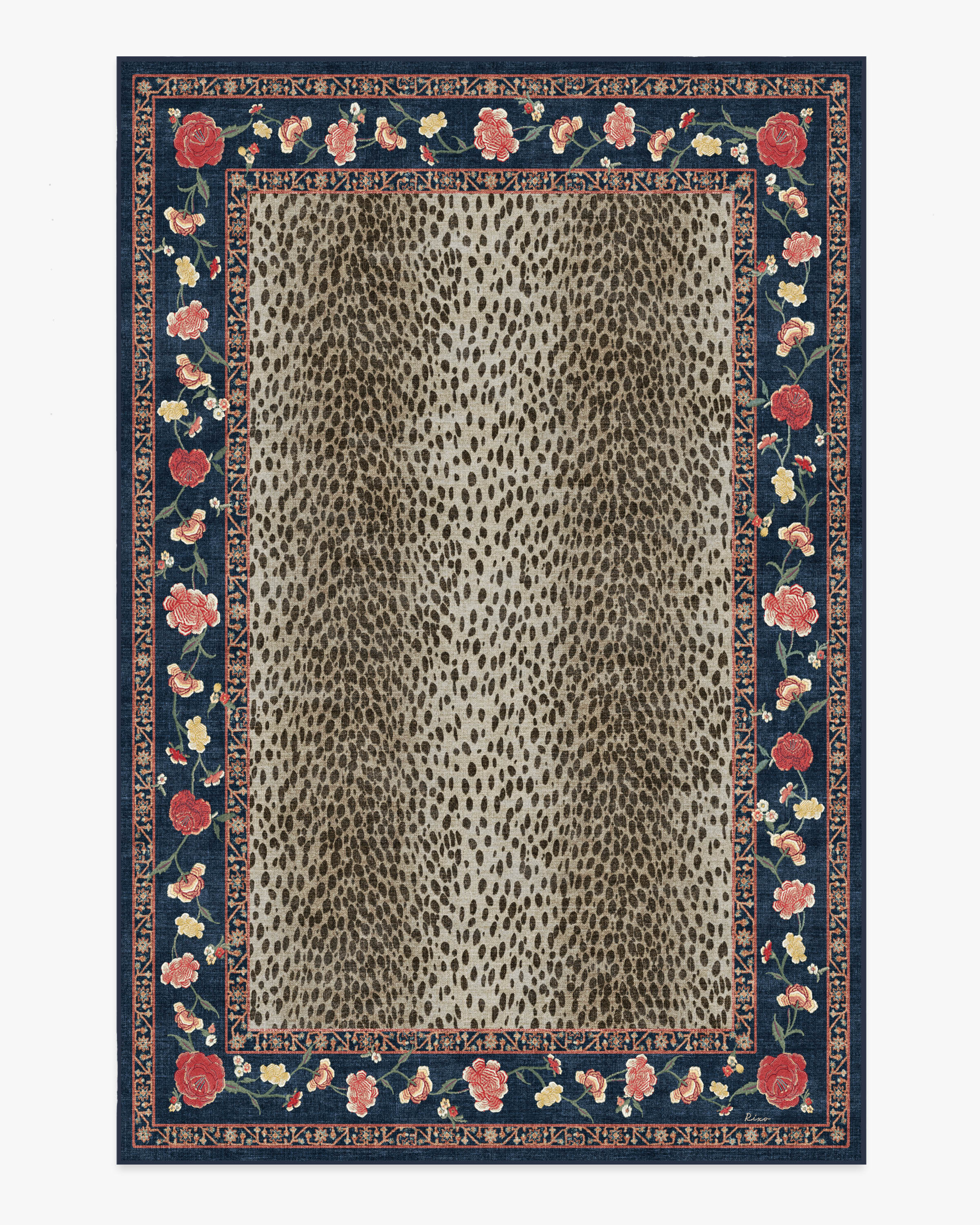 Kensington Sapphire & Brown Rug