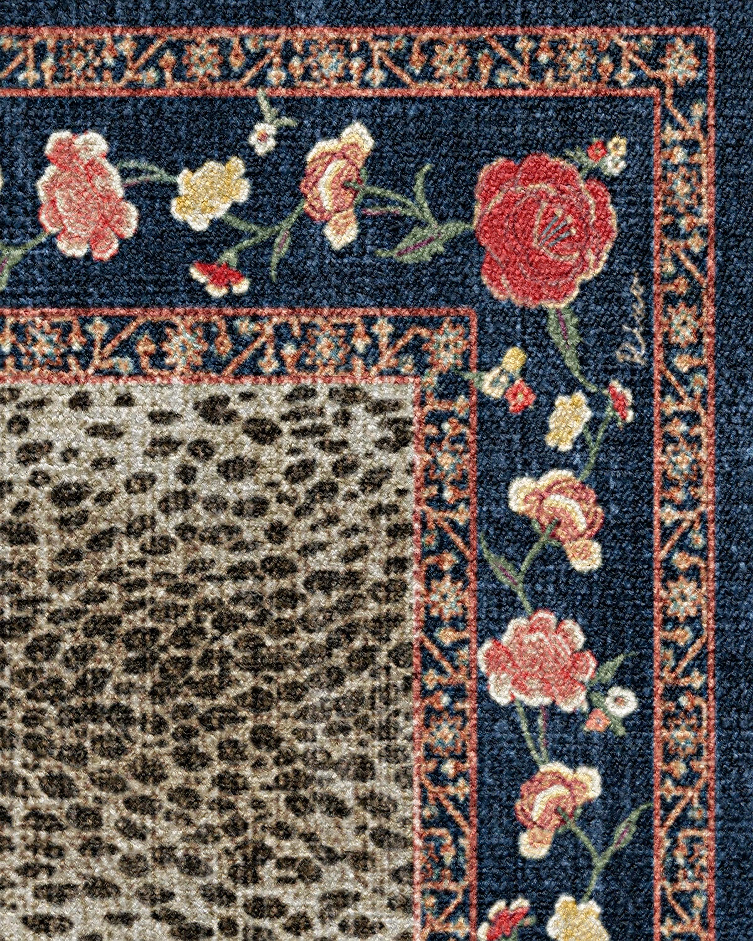 Kensington Sapphire & Brown Rug