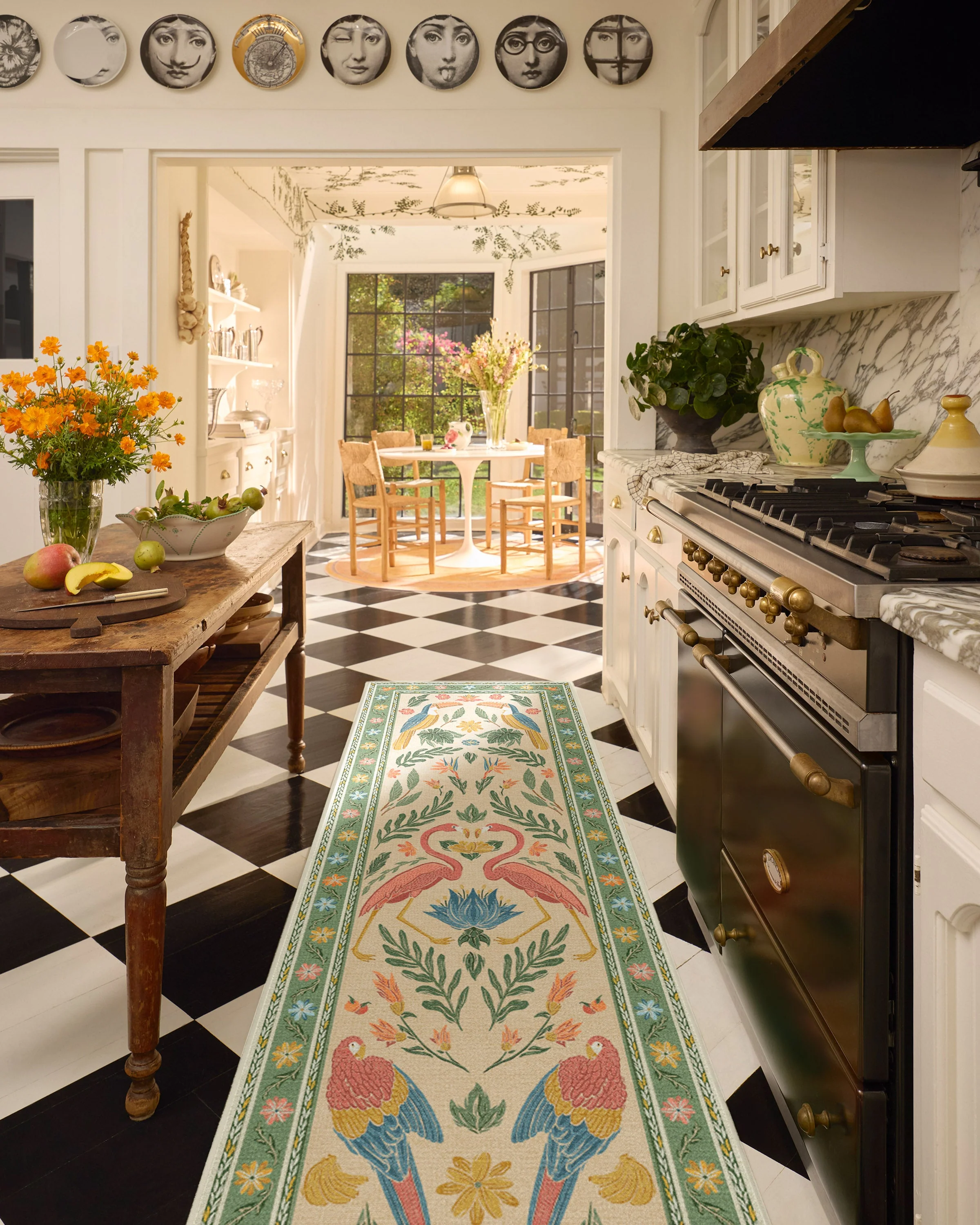 410-birds-of-a-feather-green-peach-flatwoven-rug-3.webp Birds Of A Feather Green & Peach Flatwoven Rug