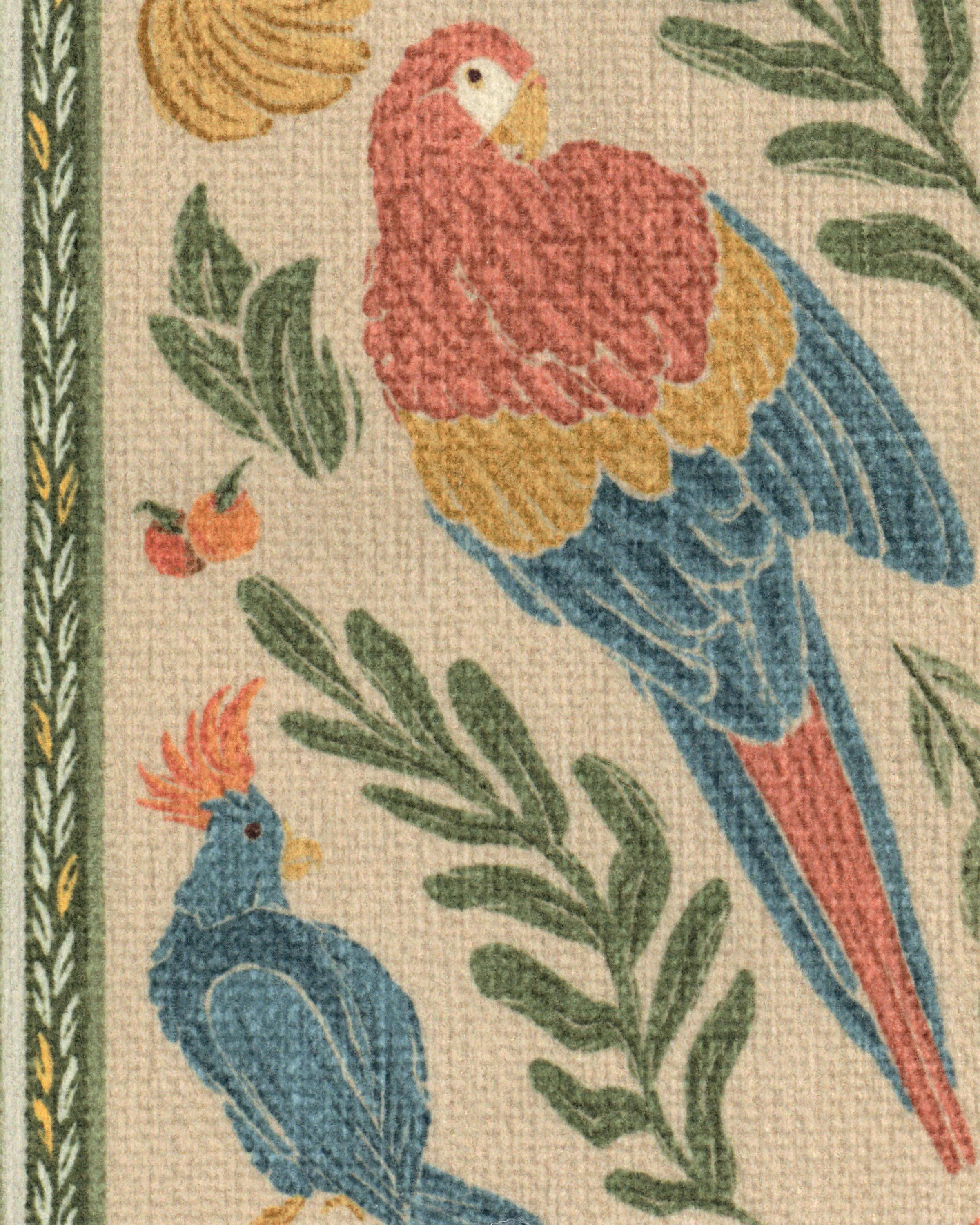410-birds-of-a-feather-green-peach-flatwoven-rug-8.webp Birds Of A Feather Green & Peach Flatwoven Rug