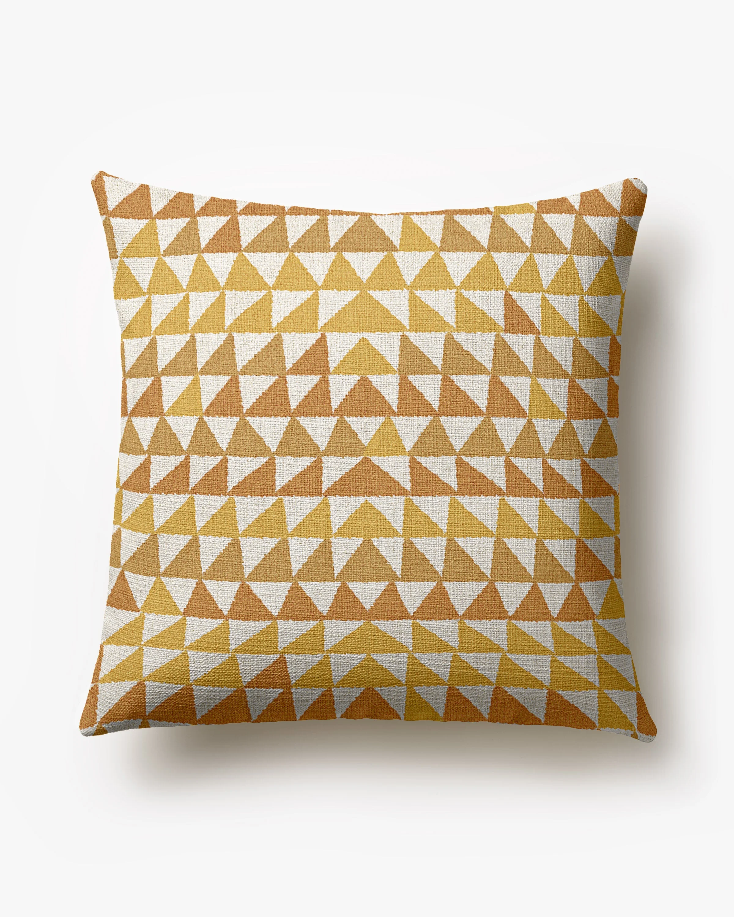 Miya Ochre Woven Throw Pillow