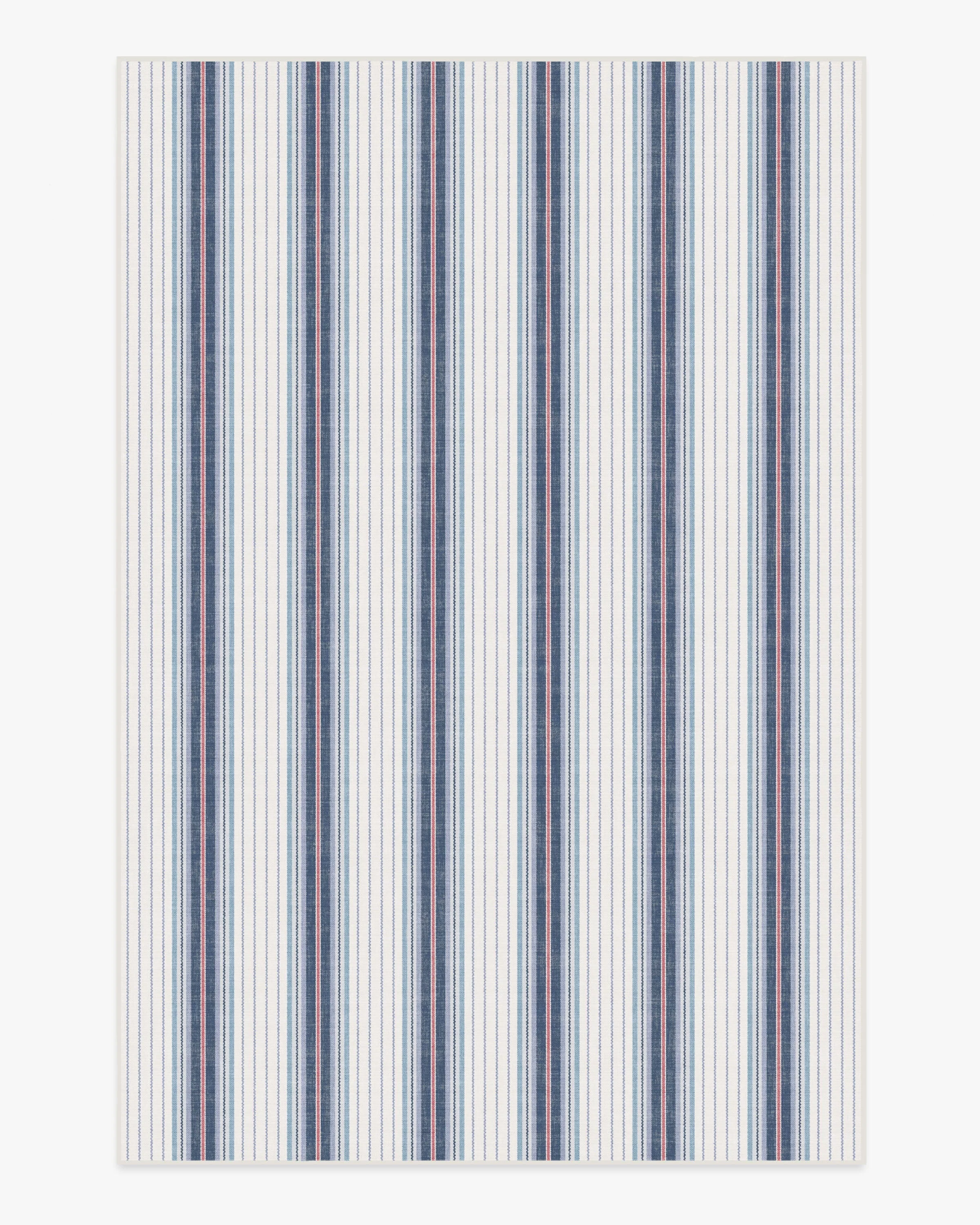 Cosette Stripe Ivory & Indigo Rug