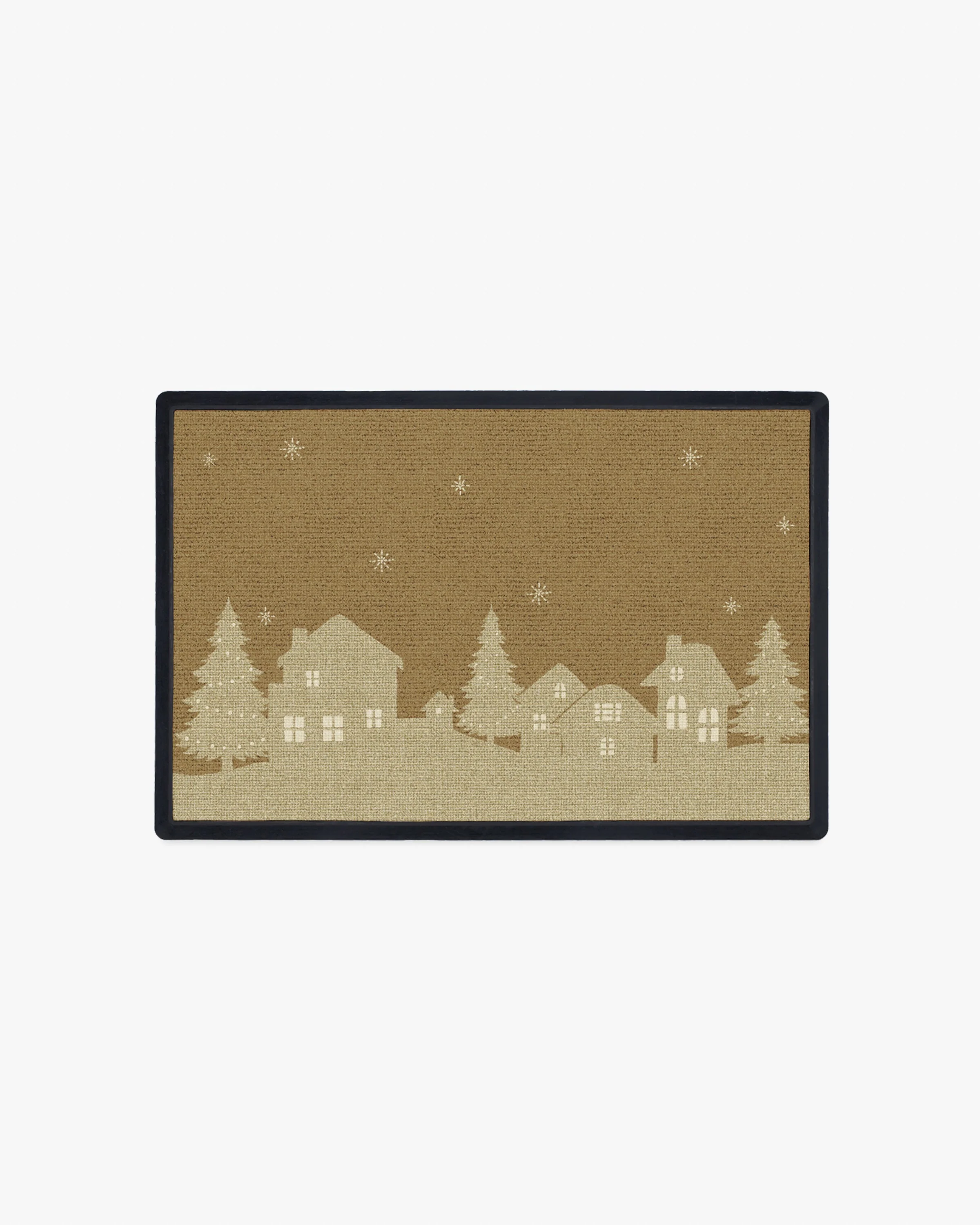 Winter Village Coir Doormat