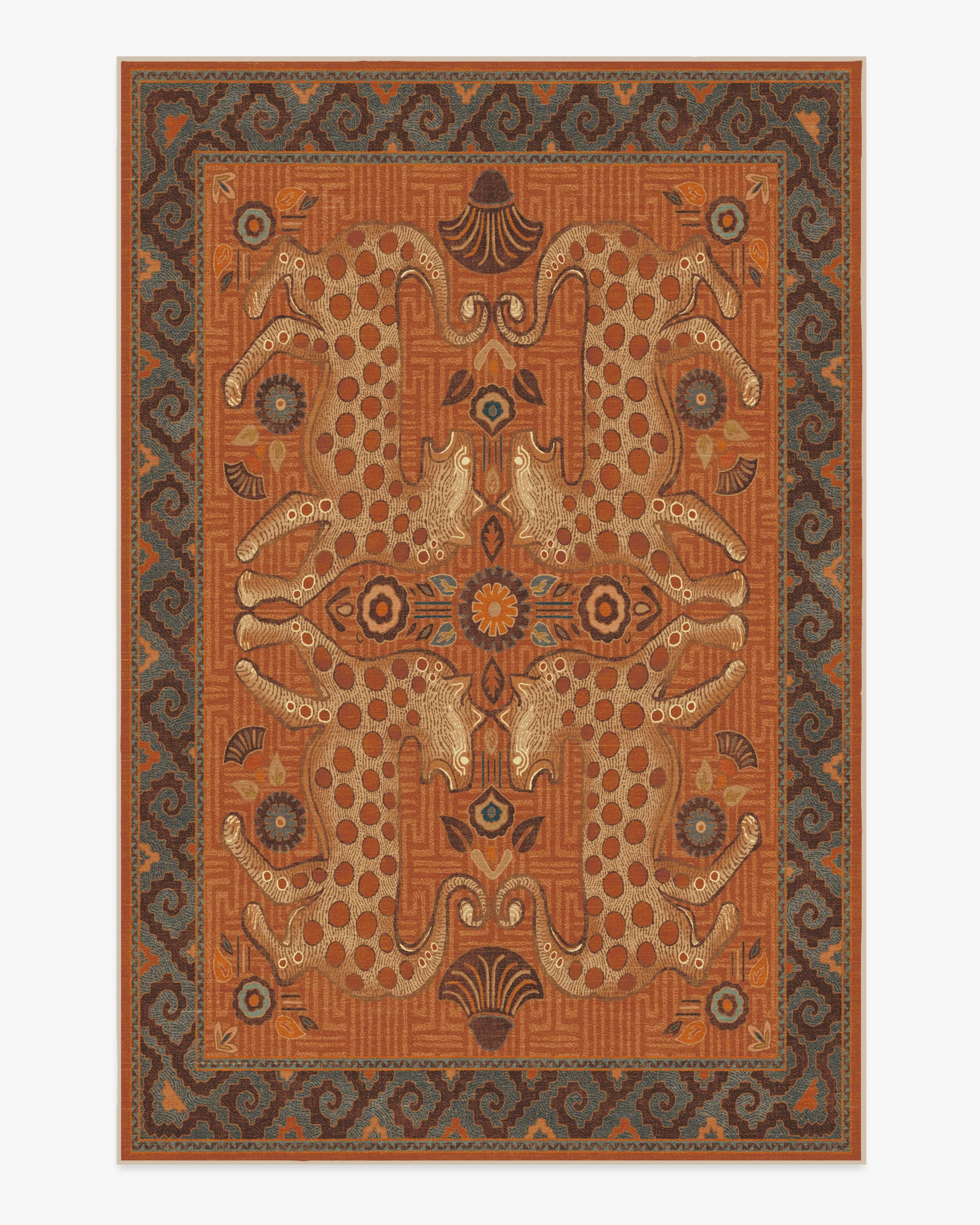 Eartha Terracotta Flatwoven Rug