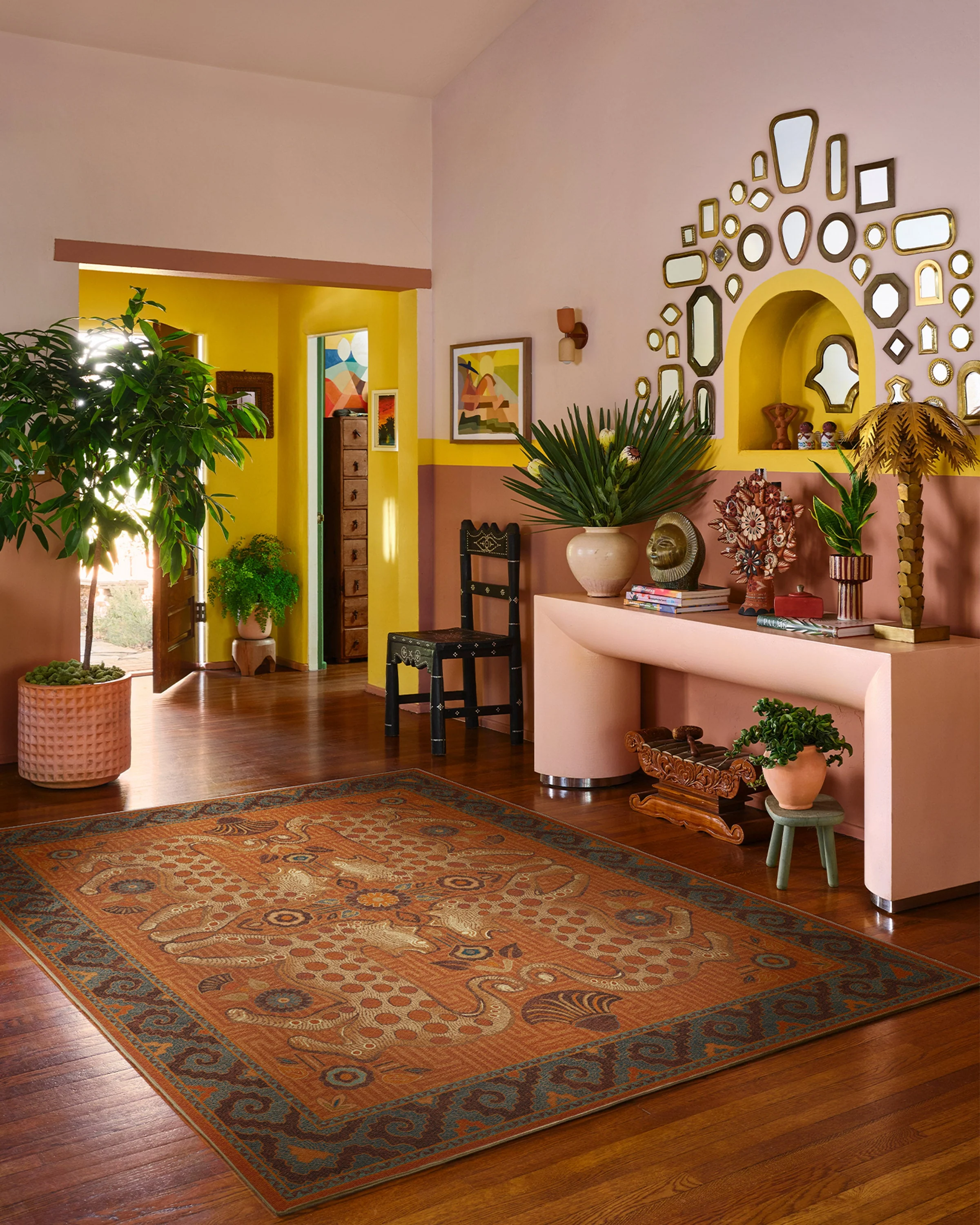 Eartha Terracotta Flatwoven Rug