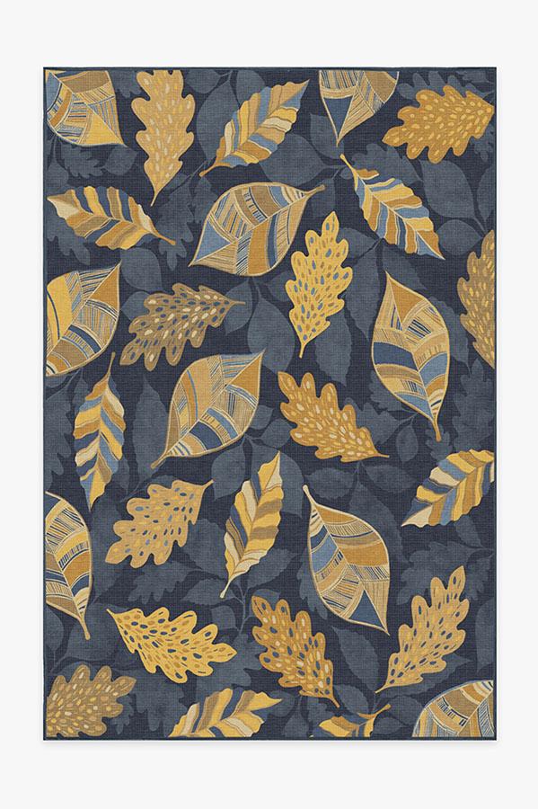 Aurelia Navy Gold Flatwoven Rug
