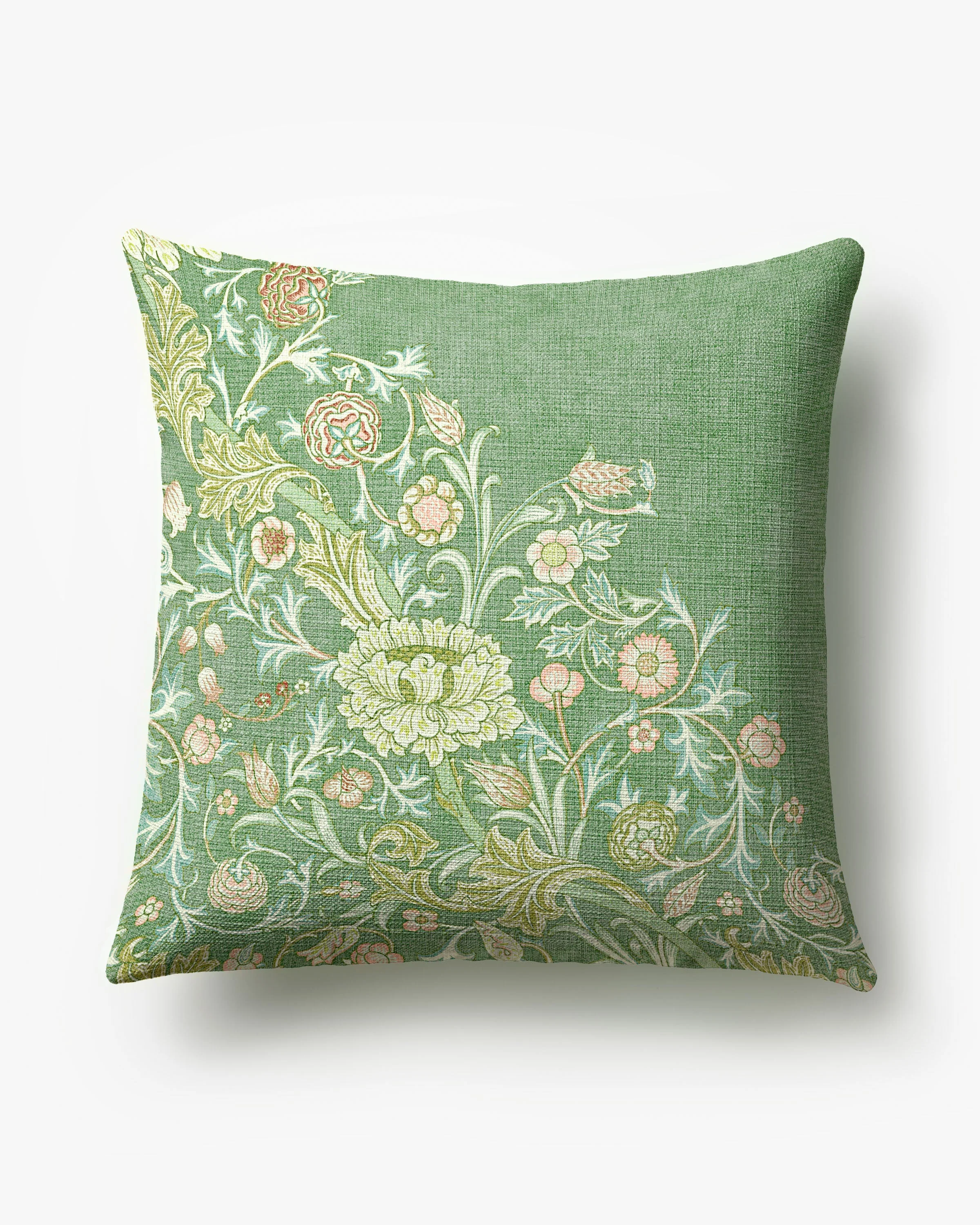 Trent Golden Sage Woven Throw Pillow