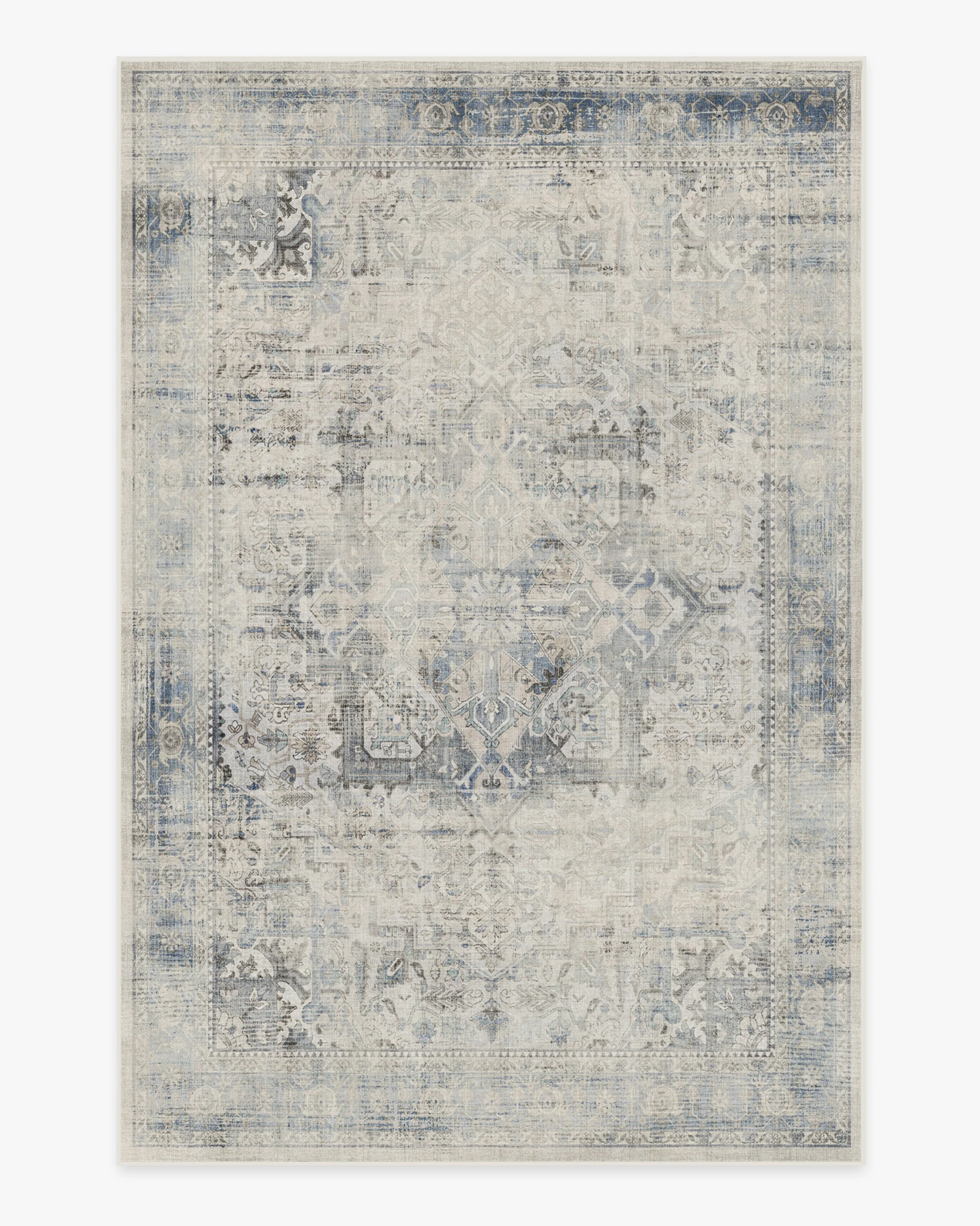 Kamran Blue Quartz Flatwoven Rug