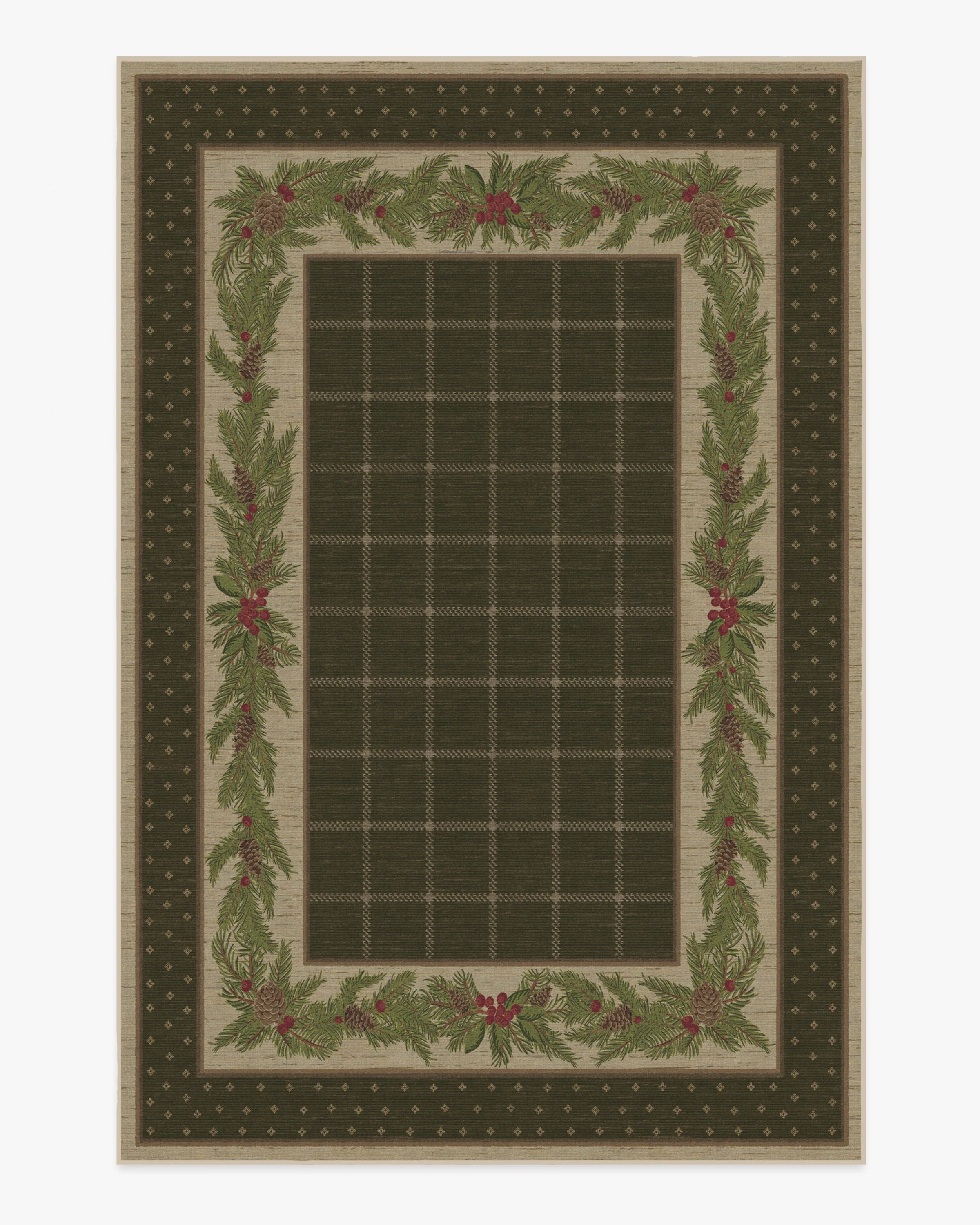 569-pine-border-dark-olive-rug-1.webp Pine Border Dark Olive Rug