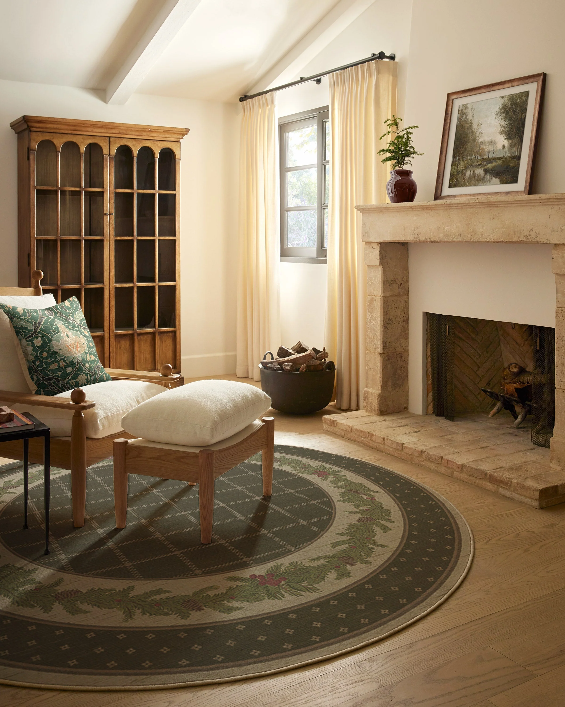 569-pine-border-dark-olive-rug-7.webp Pine Border Dark Olive Rug