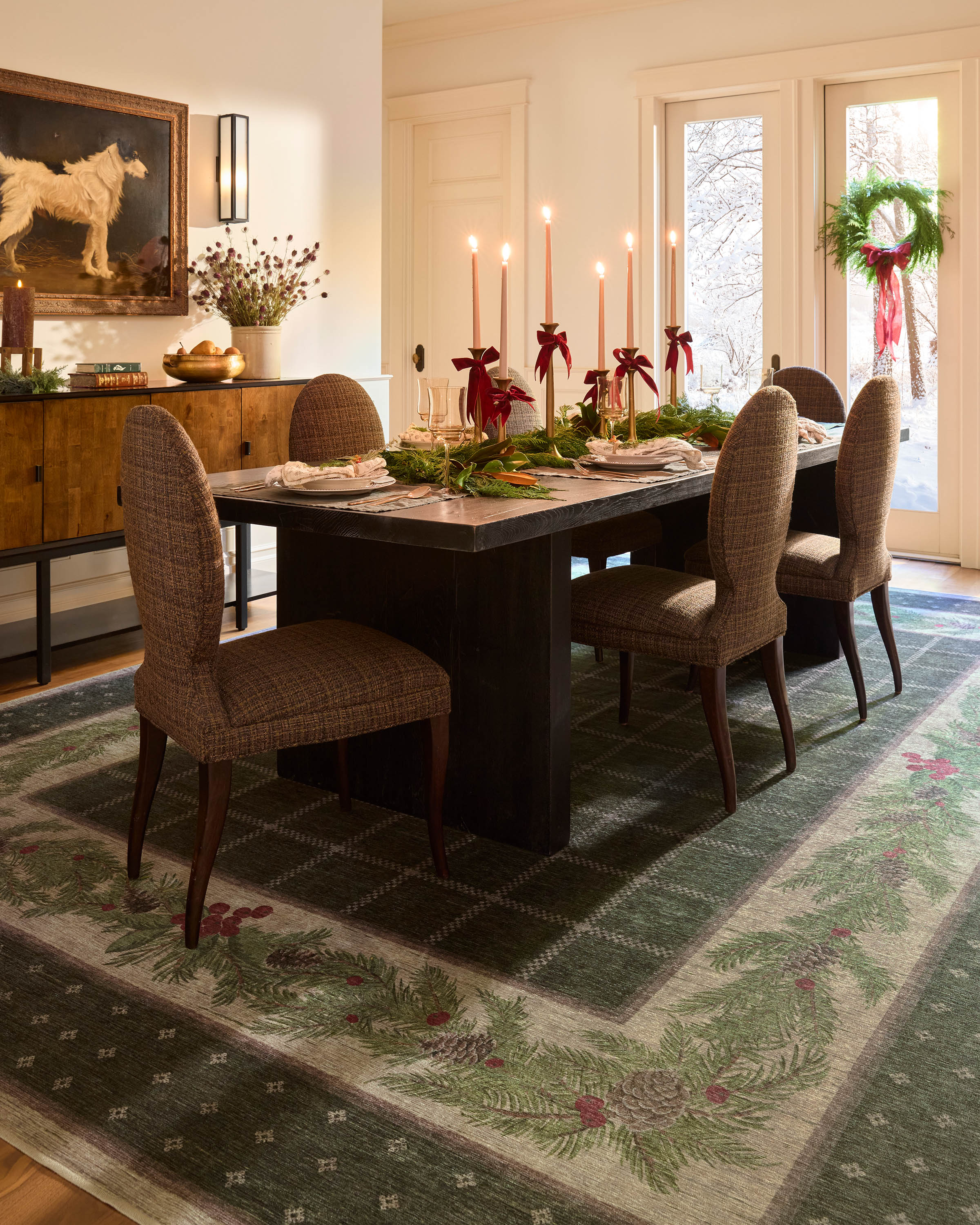569-pine-border-dark-olive-rug-8.jpg Pine Border Dark Olive Rug