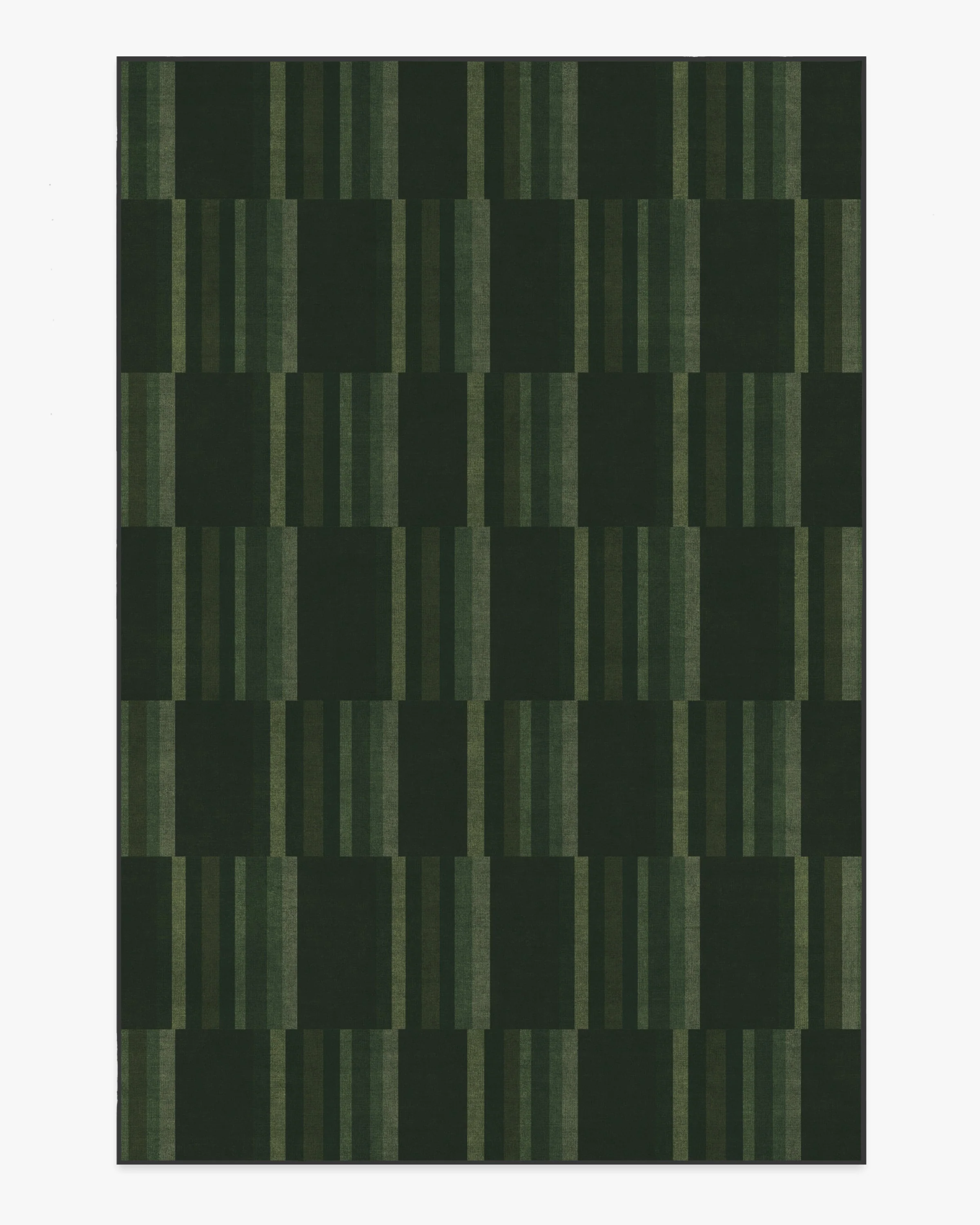 London Olive & Green Flatwoven Rug