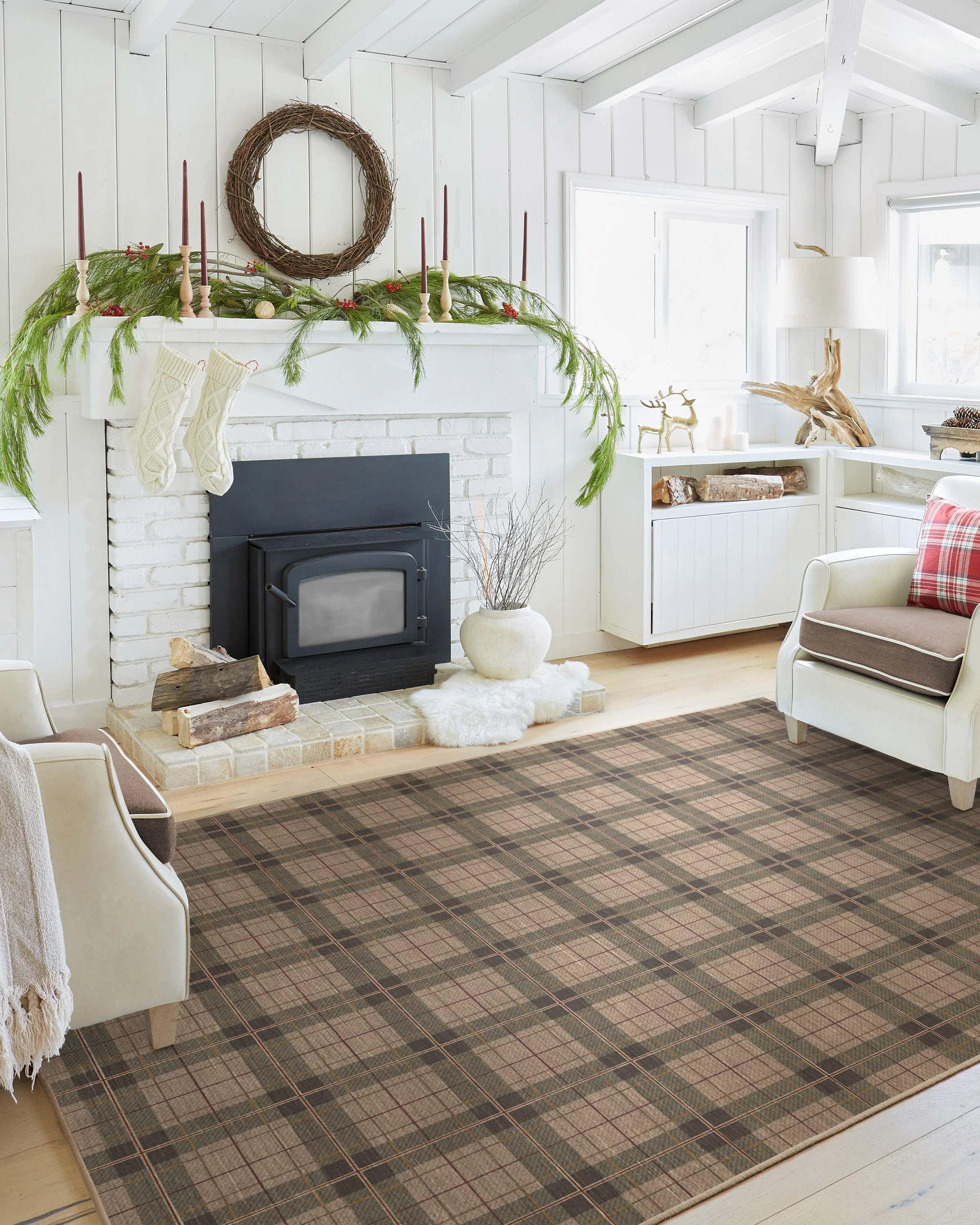 607-alfie-plaid-natural-green-flatwoven-rug-6.webp Alfie Plaid Natural & Green Flatwoven Rug