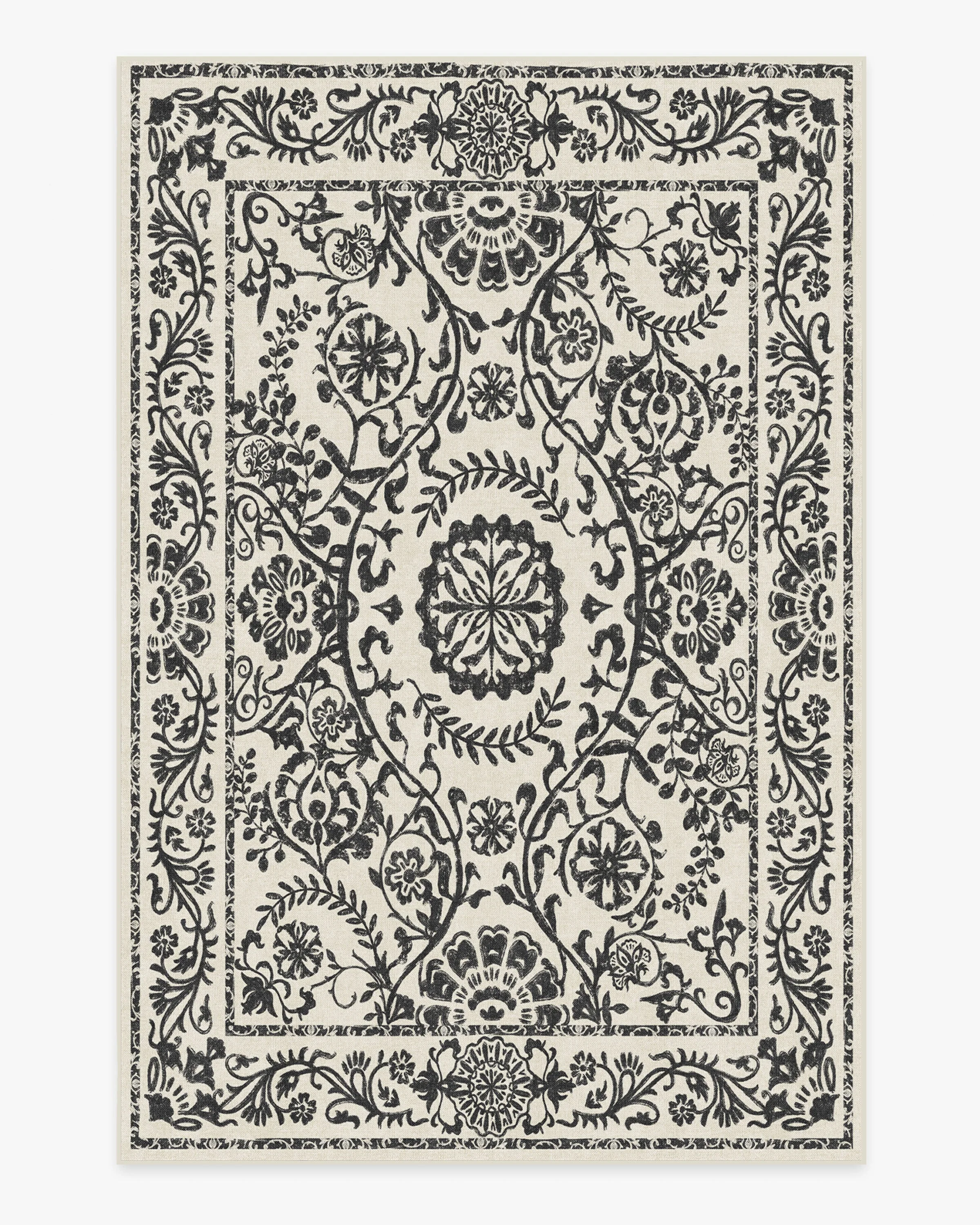 Delphina Black & White Flatwoven Rug