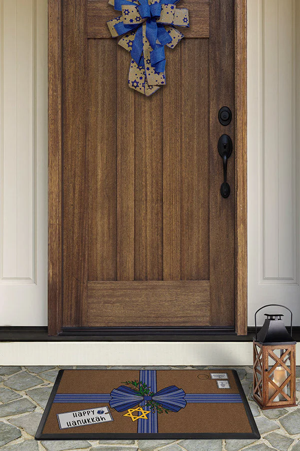 627-postal-present-hanukkah-doormat-2.webp Postal Present Hanukkah Doormat